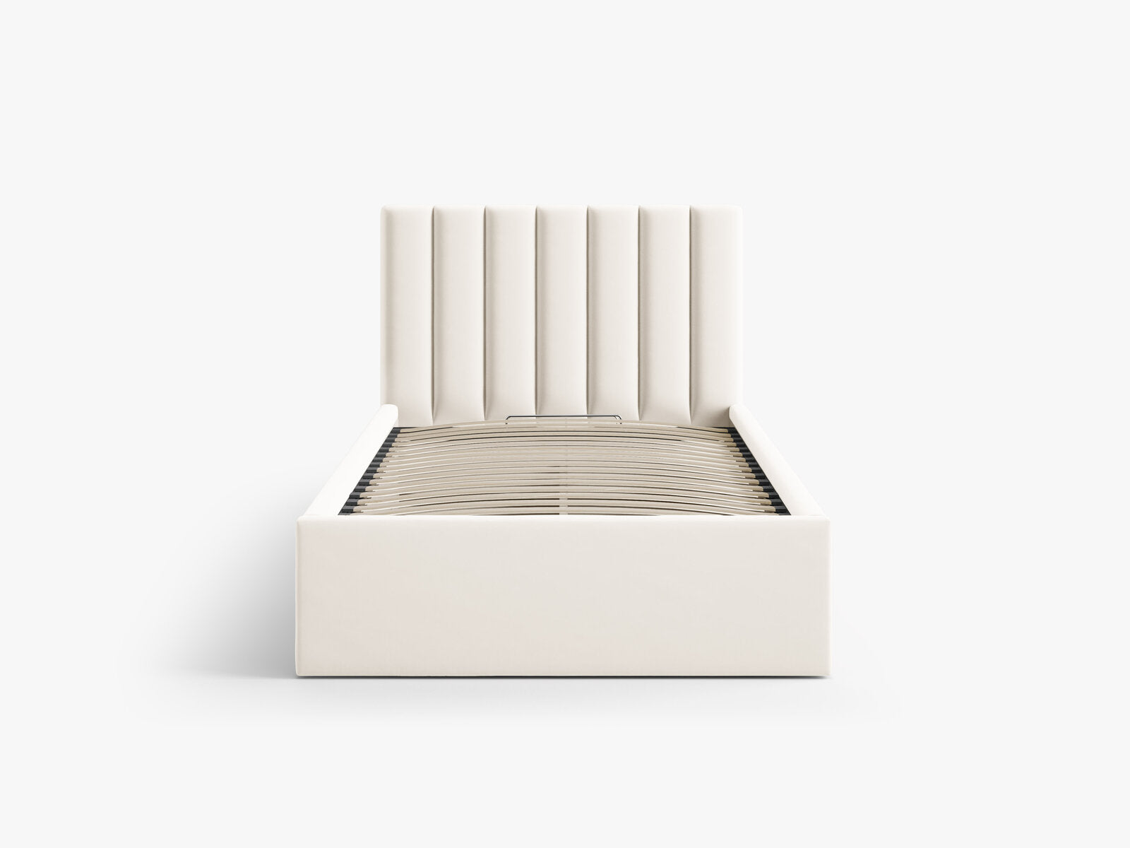 Micadoni Polsterbett Allison Samt Bluvel Helles Beige