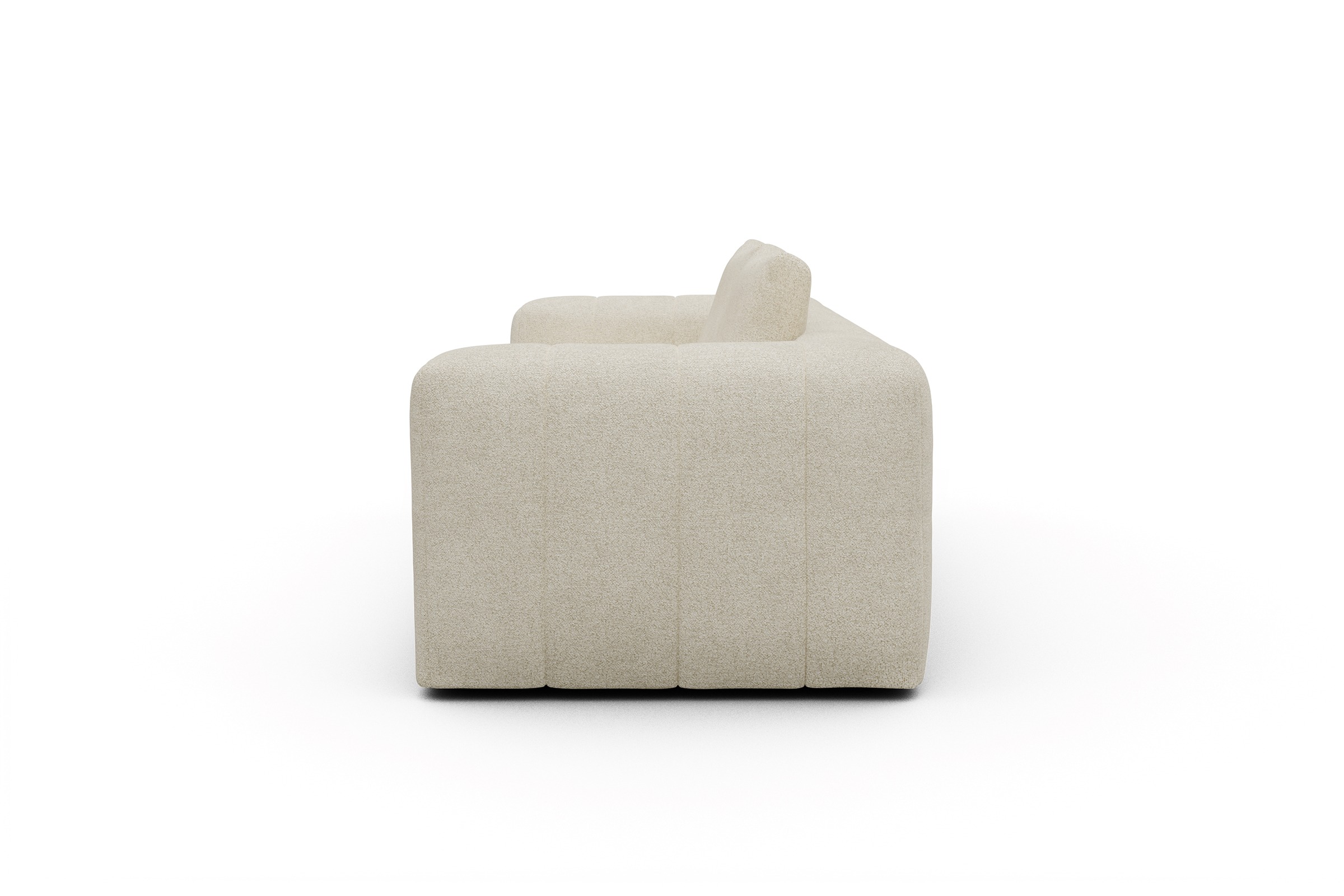 Sofa Hugo 3-Sitzer Boucle-Off-White