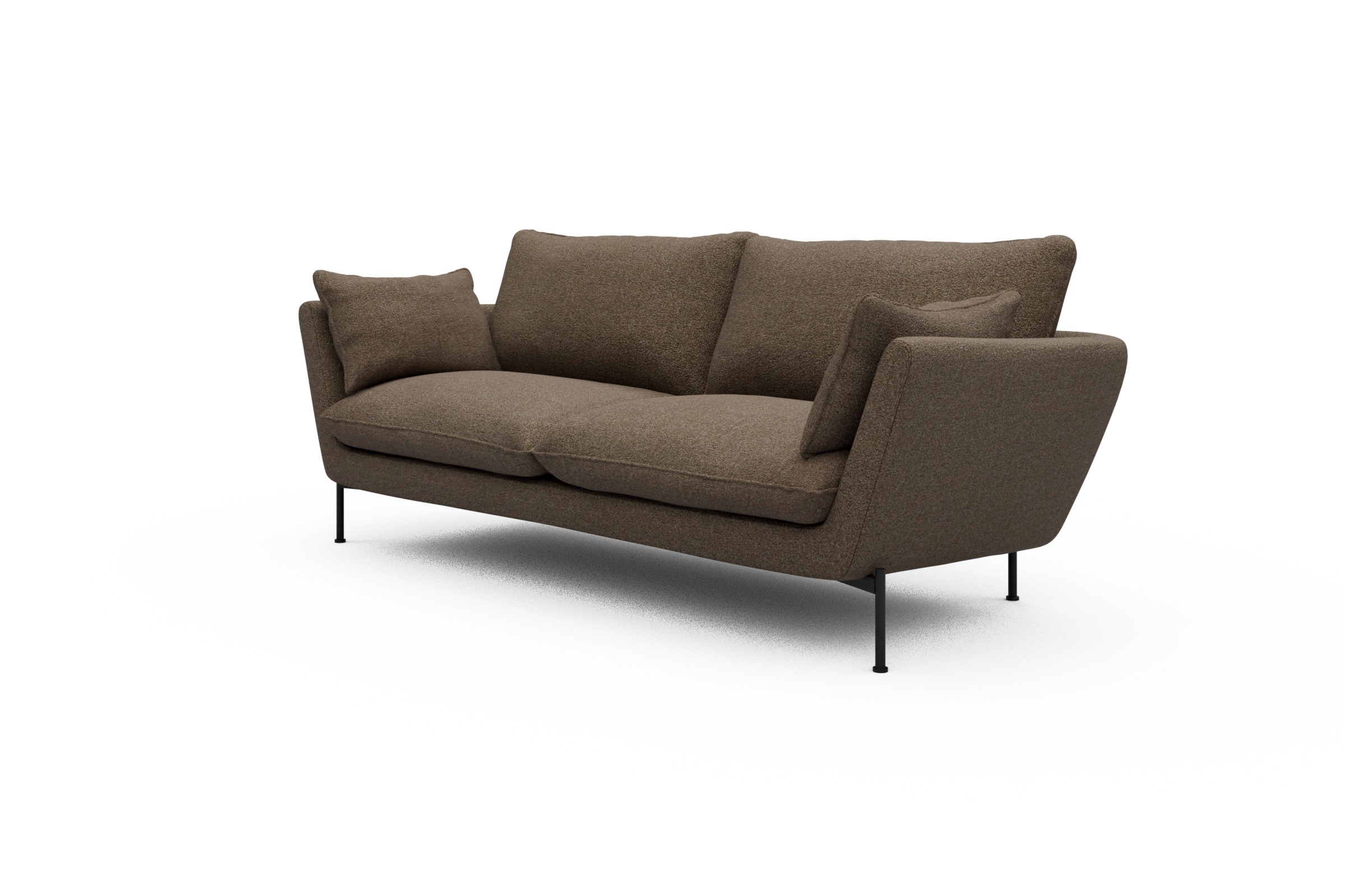 Sofa Anton 3-Sitzer Aivi-Khaki-Brown