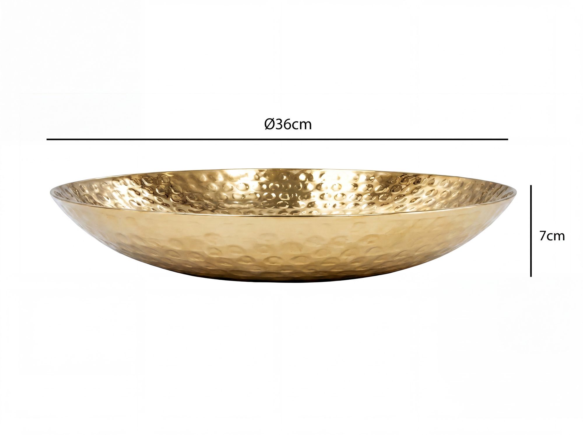 Dekoschale Skiptvet Aluminium Gold Ø 36 cm