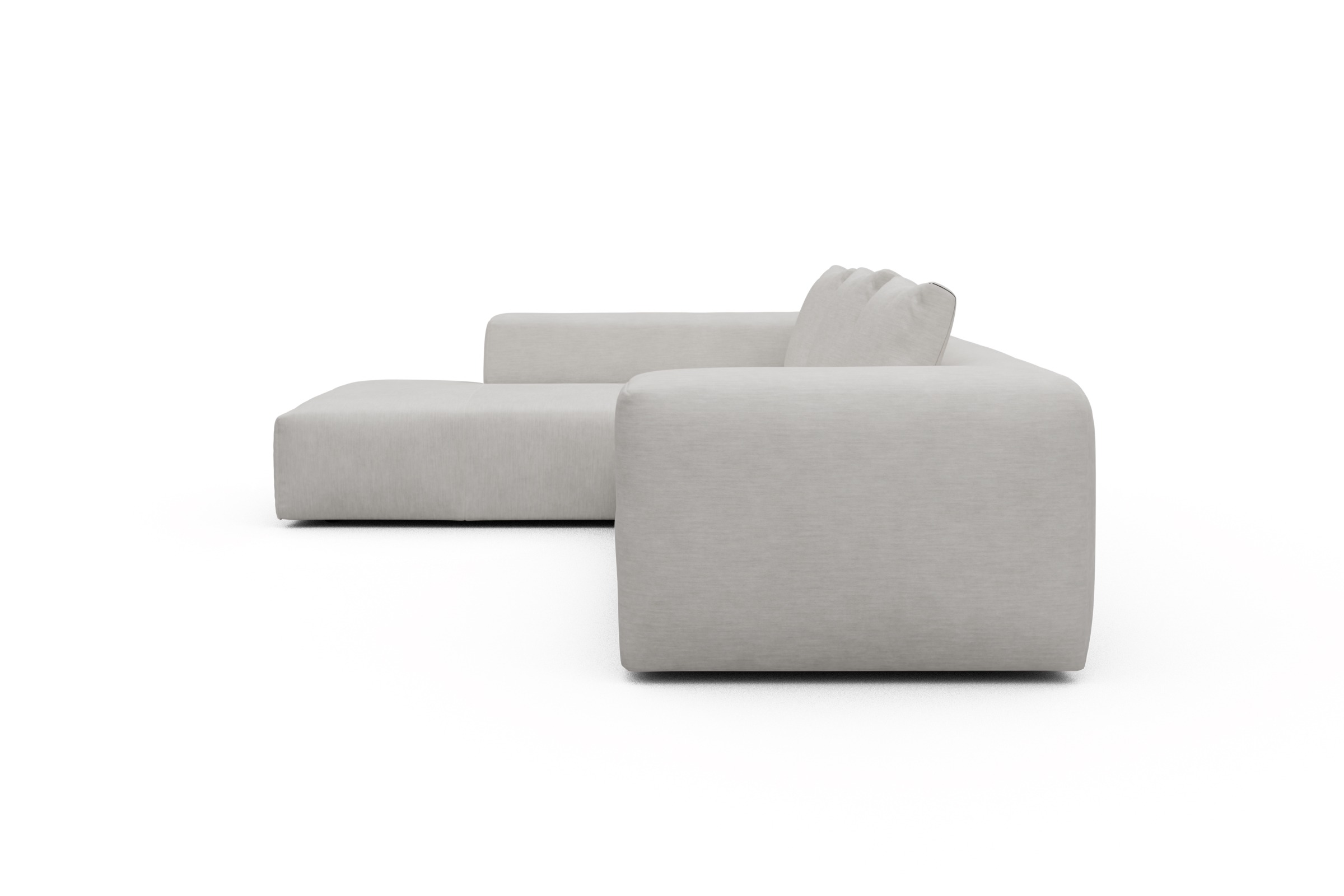Ecksofa Fred Relax-Ecke links mit 2,5-Sitzer Vivus-Dusty-Off-White