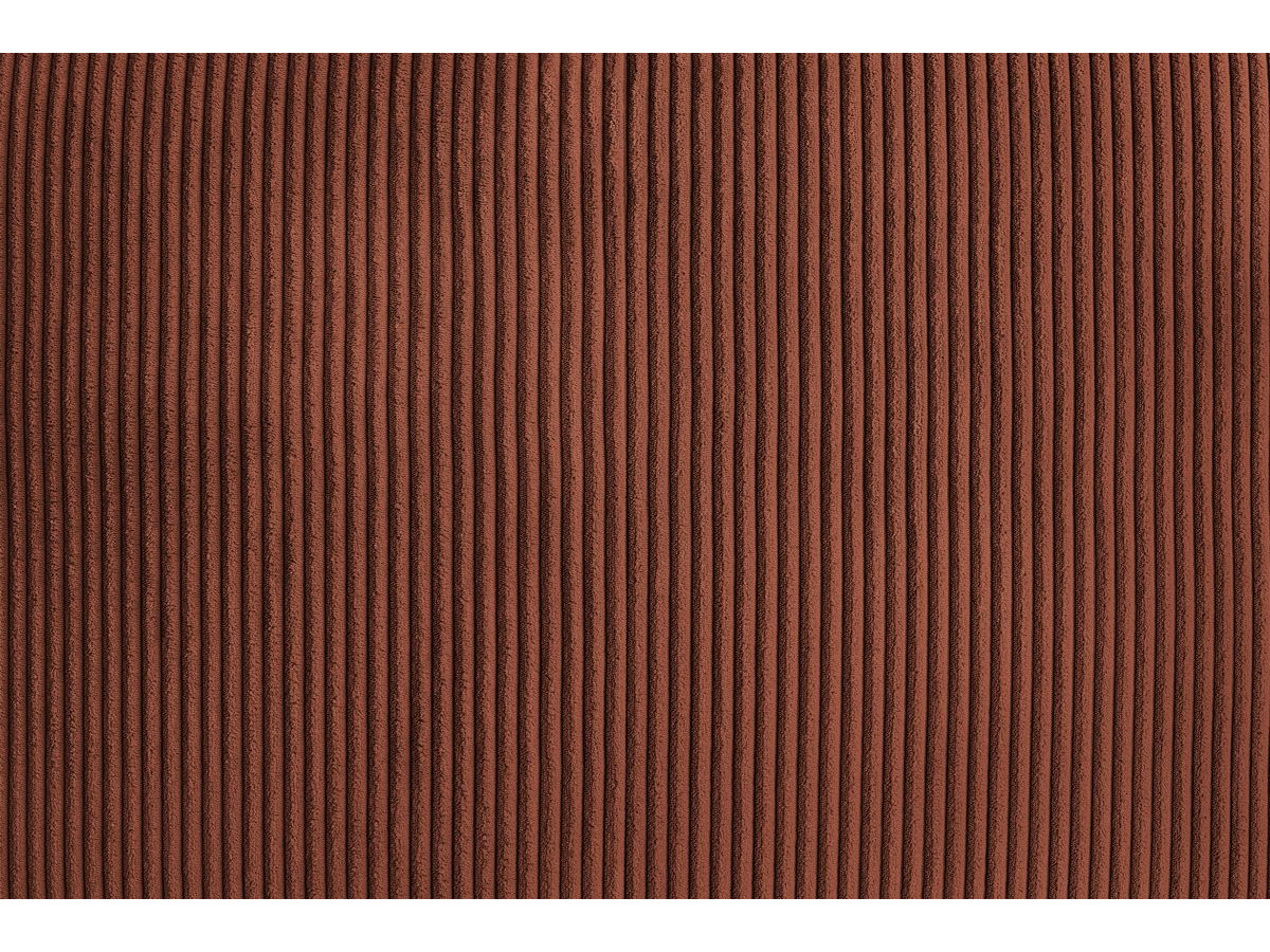 Bobochic Voltaire Ecksofa 322 × 268 cm Cordsamt Orange Ecke rechts