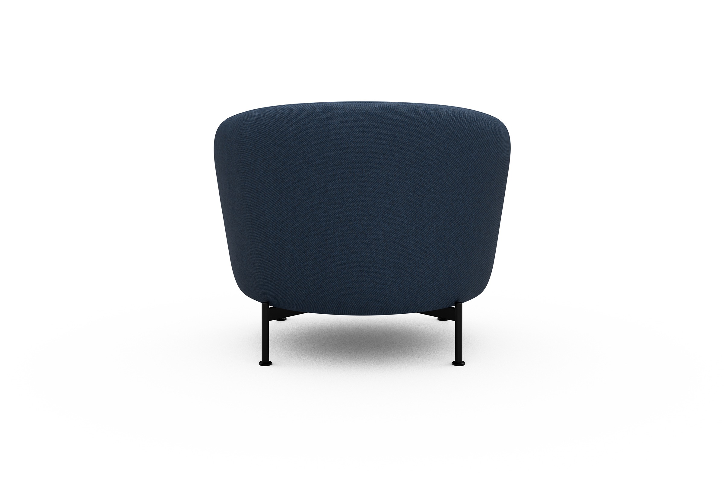 Sessel Ronda X-Metallgestell Schwarz Weda-Blue
