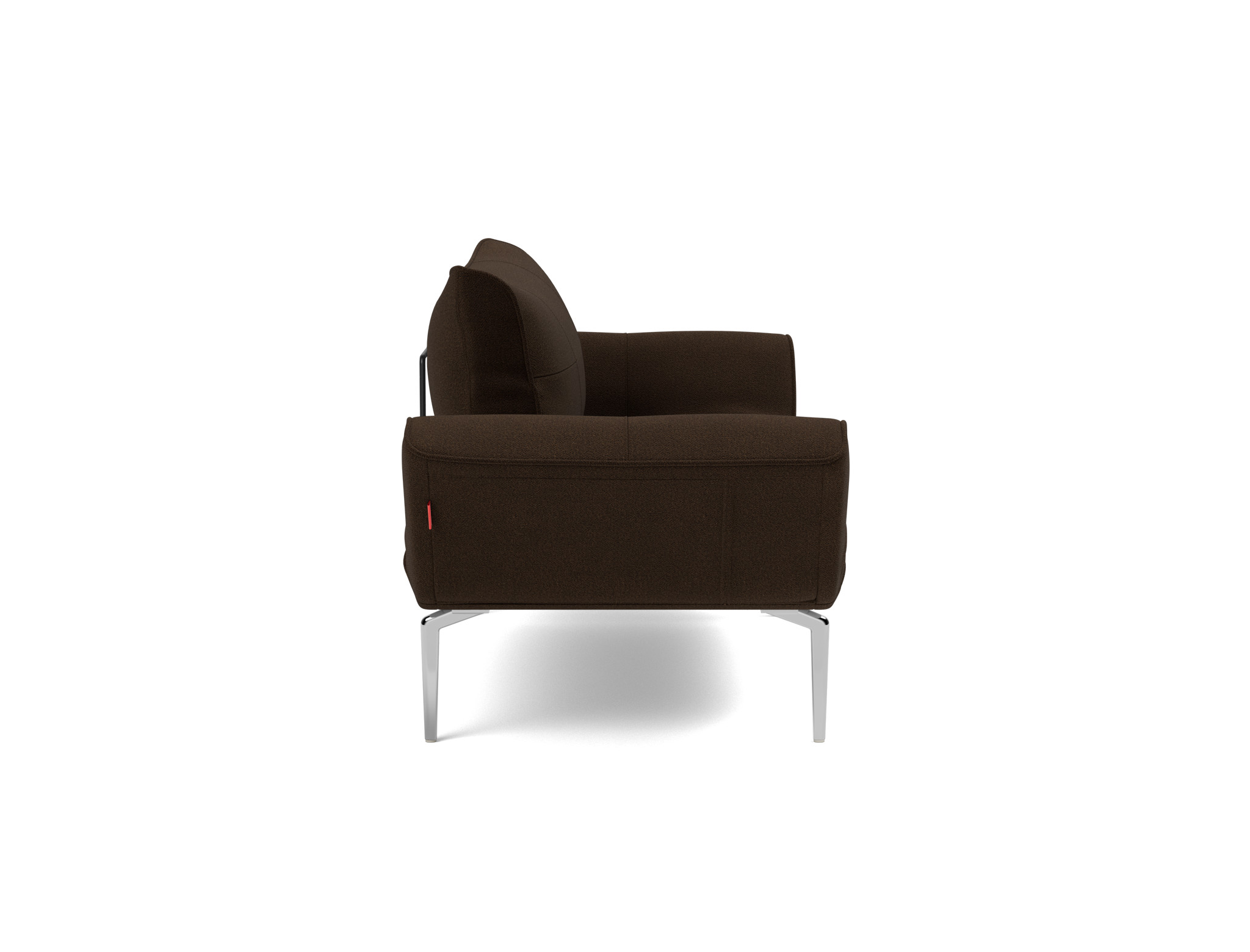 Tagesbett Zeal Strukturierter Stoff Taura 358-Chocco Beine Straw Aluminium