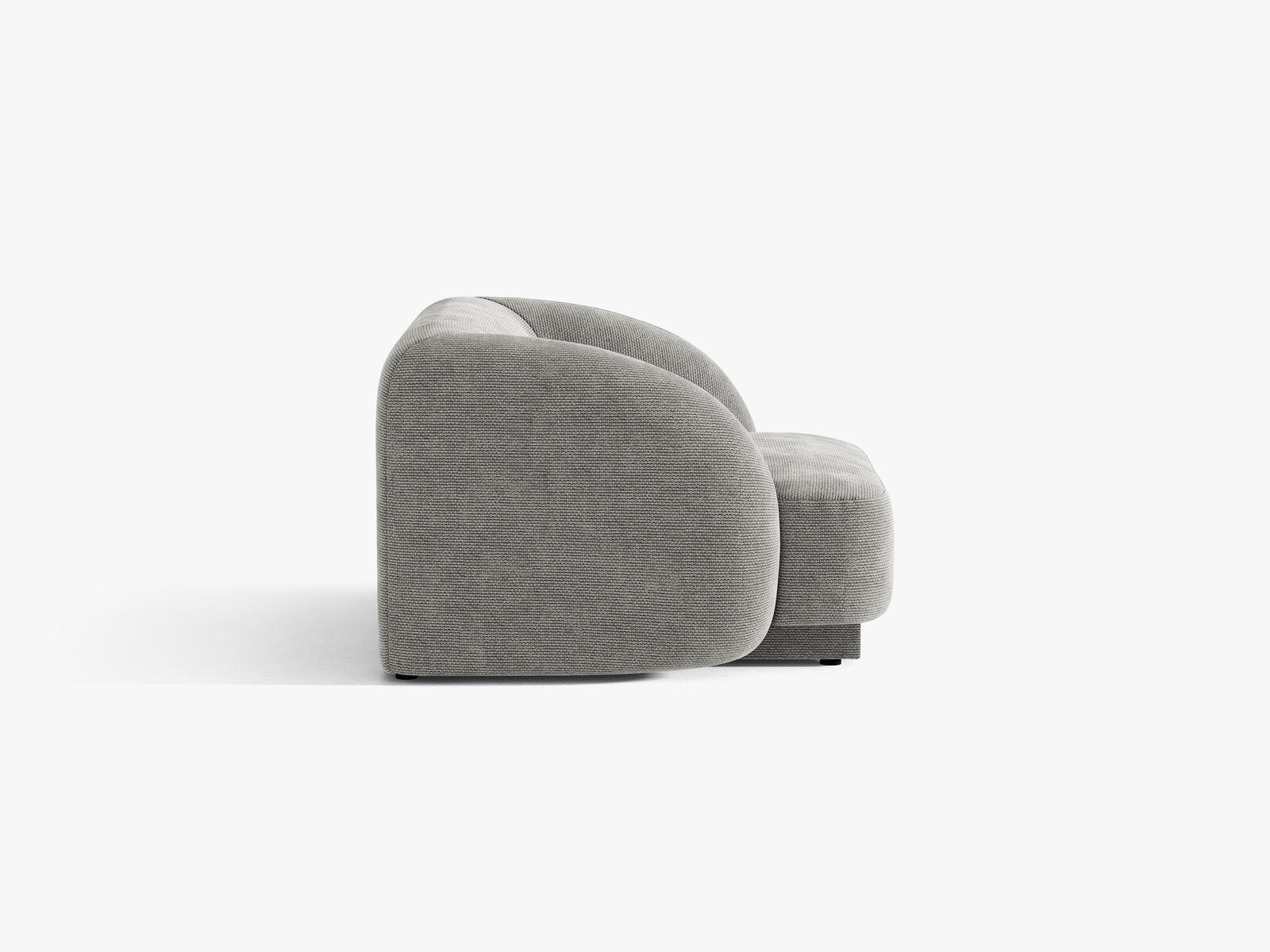 Micadoni Sessel Miley 1-Sitzer Chenille Eden Hellgrau