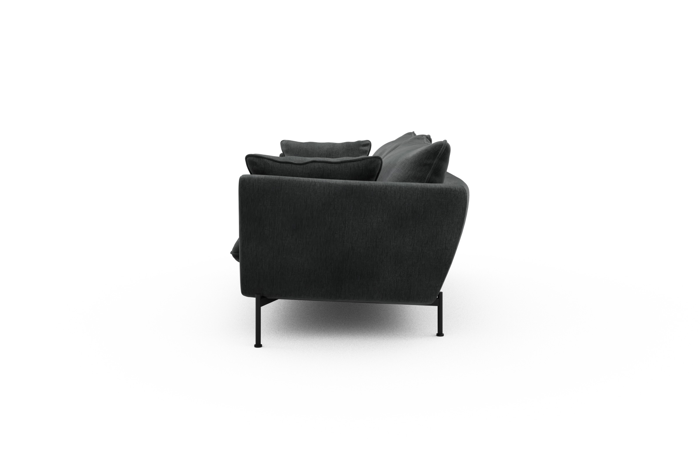 Sofa Anton PREMIUM 2-Sitzer Smooth-Deep-Warm-Grey