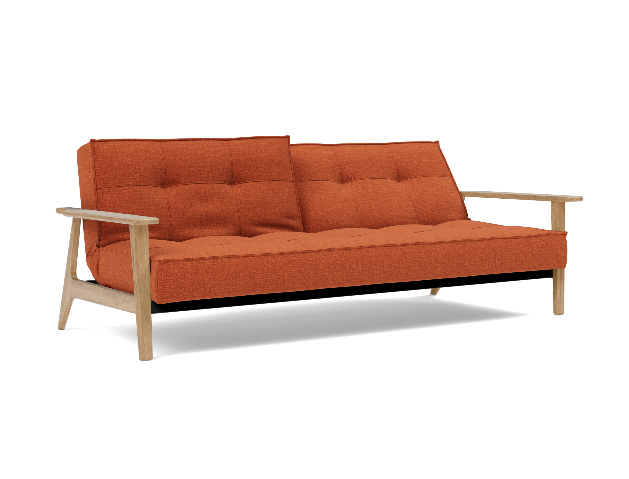 Schlafsofa Splitback Frej Chenille Esina 412-Rust-Orange