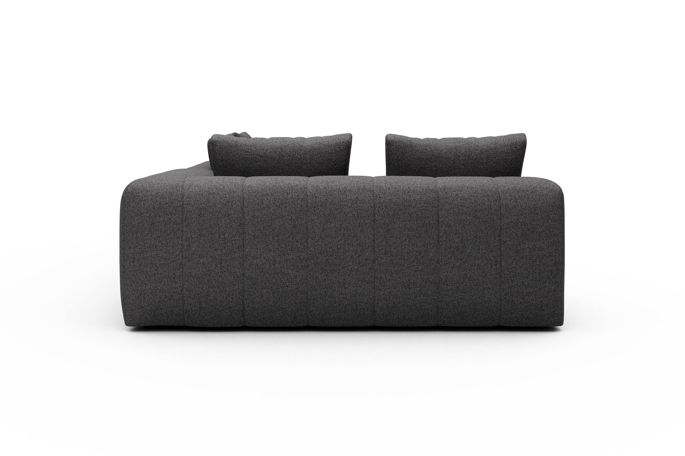 Ecksofa Hugo 2x 2,5-Sitzer Armlehne rechts Sama-Antracite