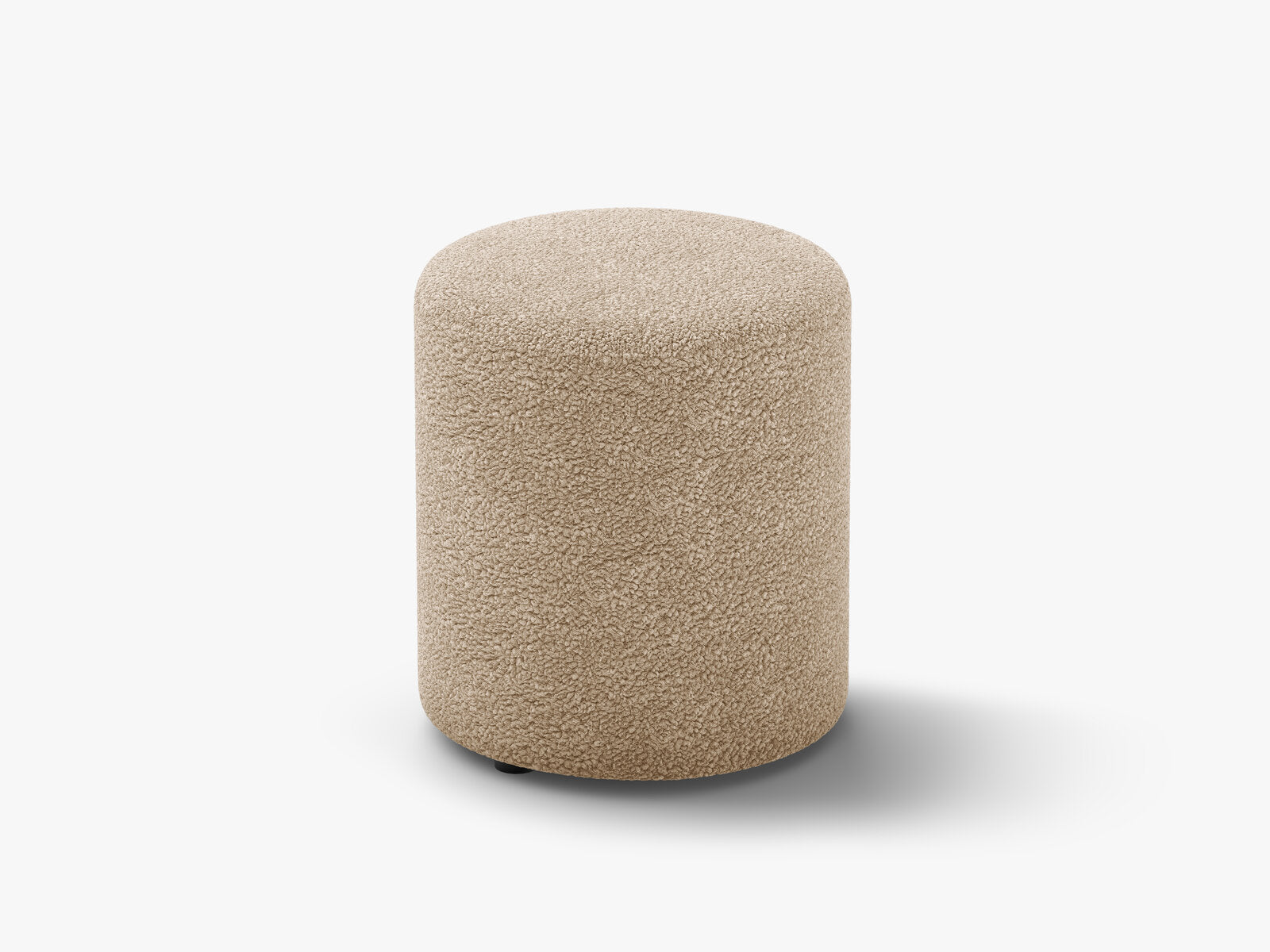 Micadoni Pouf Dia 40cm Boucle Rolf Sand