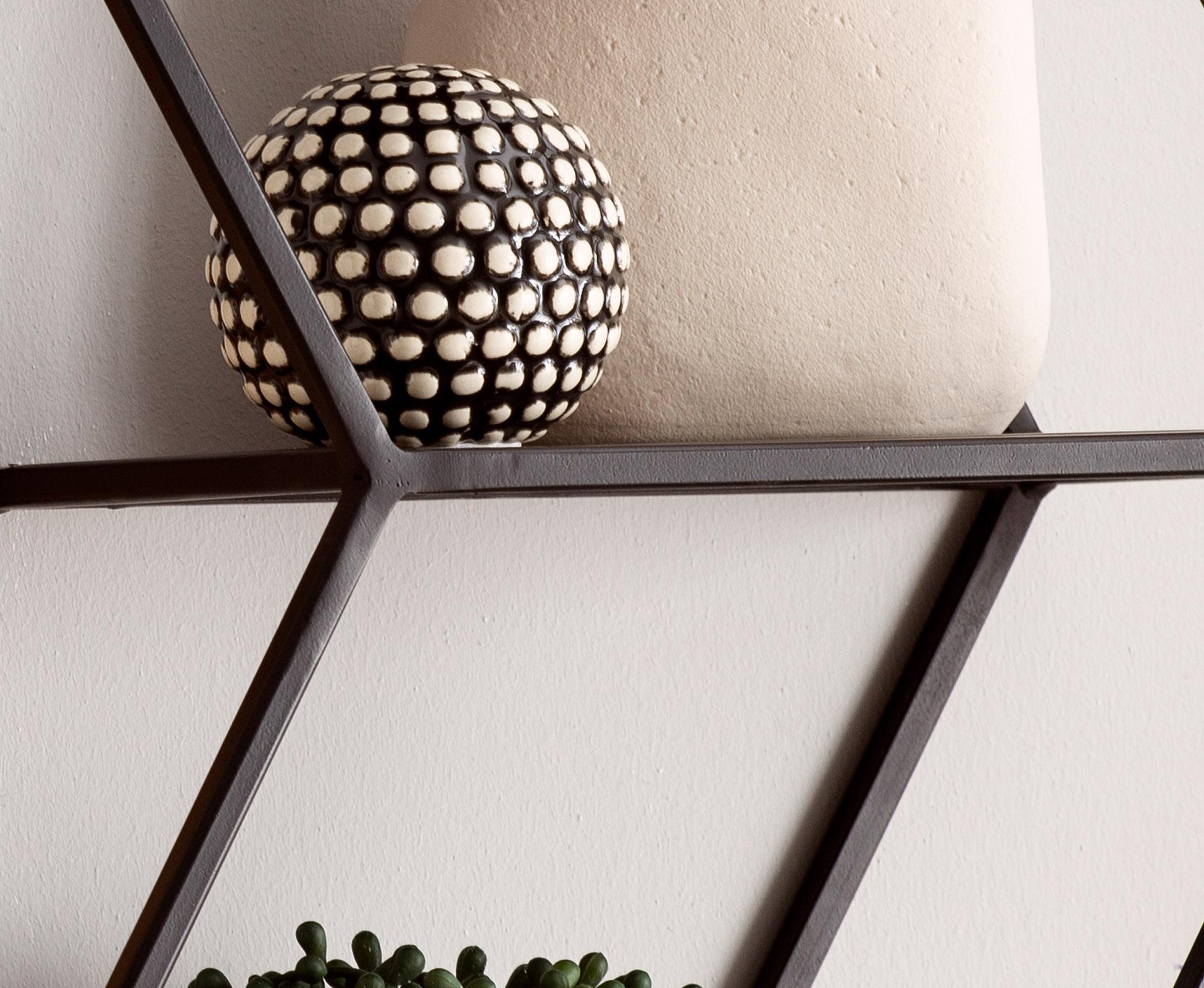 Wandregal Borkenes Mango Massivholz Schwarz 60 × 20 × 52 cm
