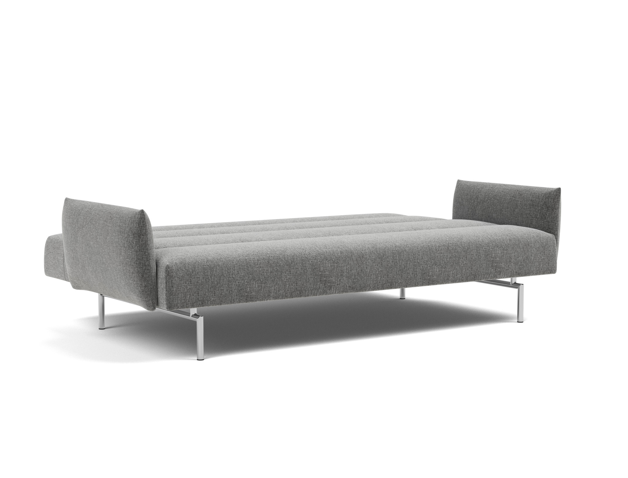 Schlafsofa Jillis mit Armlehnen Strukturierter Stoff Twist 563-Charcoal