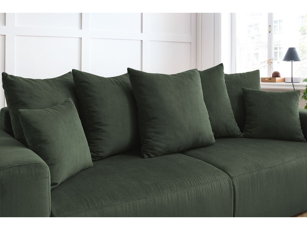 Bobochic Envy Sofa 3-Sitzer Cordsamt Grün