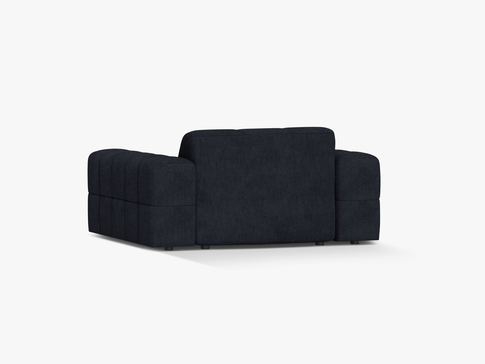 Micadoni Sessel Jennifer 1-Sitzer Chenille Eden Marineblau