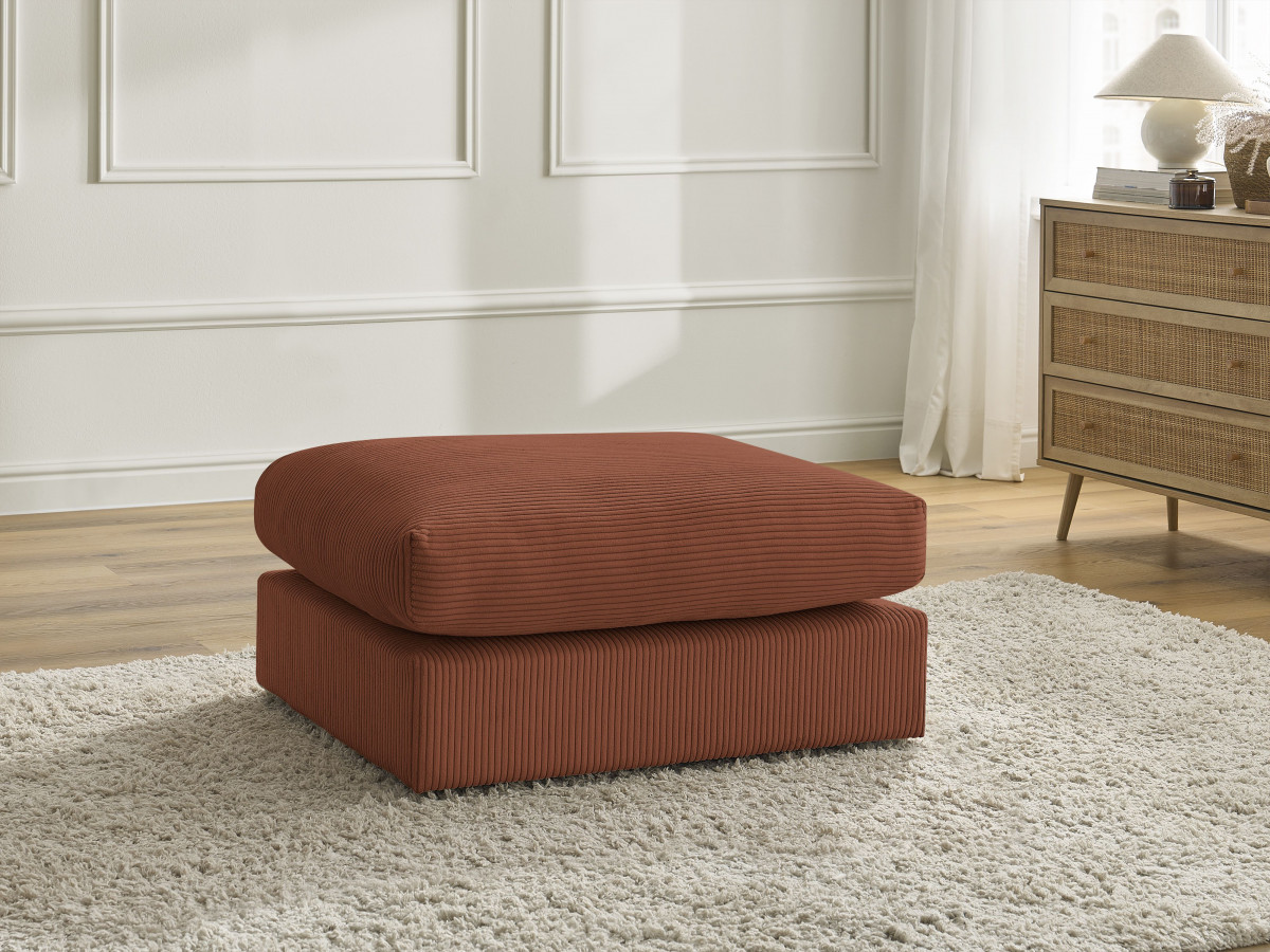Bobochic Paris Pouf Cordsamt Orange