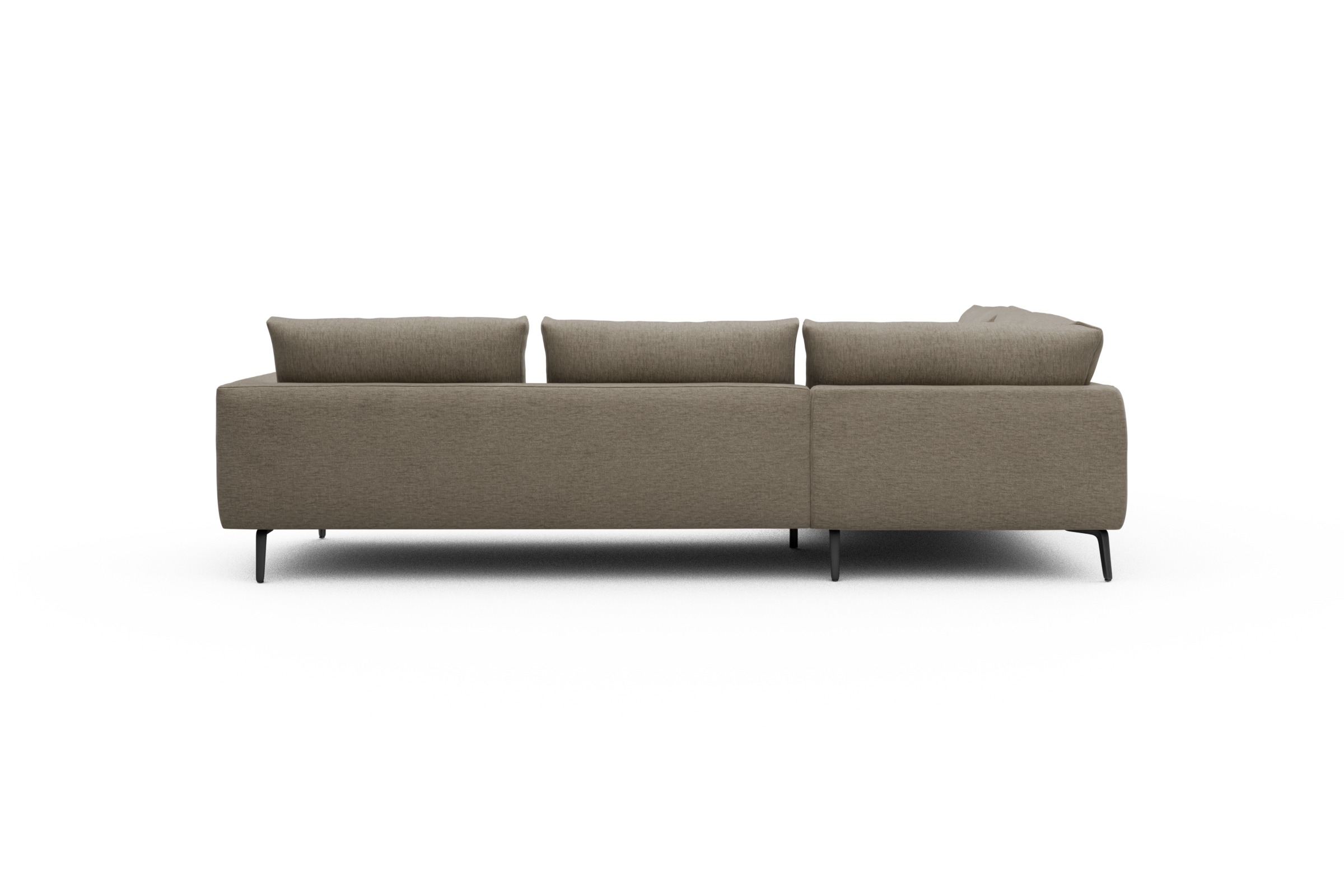 Ecksofa Karl Relax-Ecke links mit 2,5-Sitzer Smooth-Belge