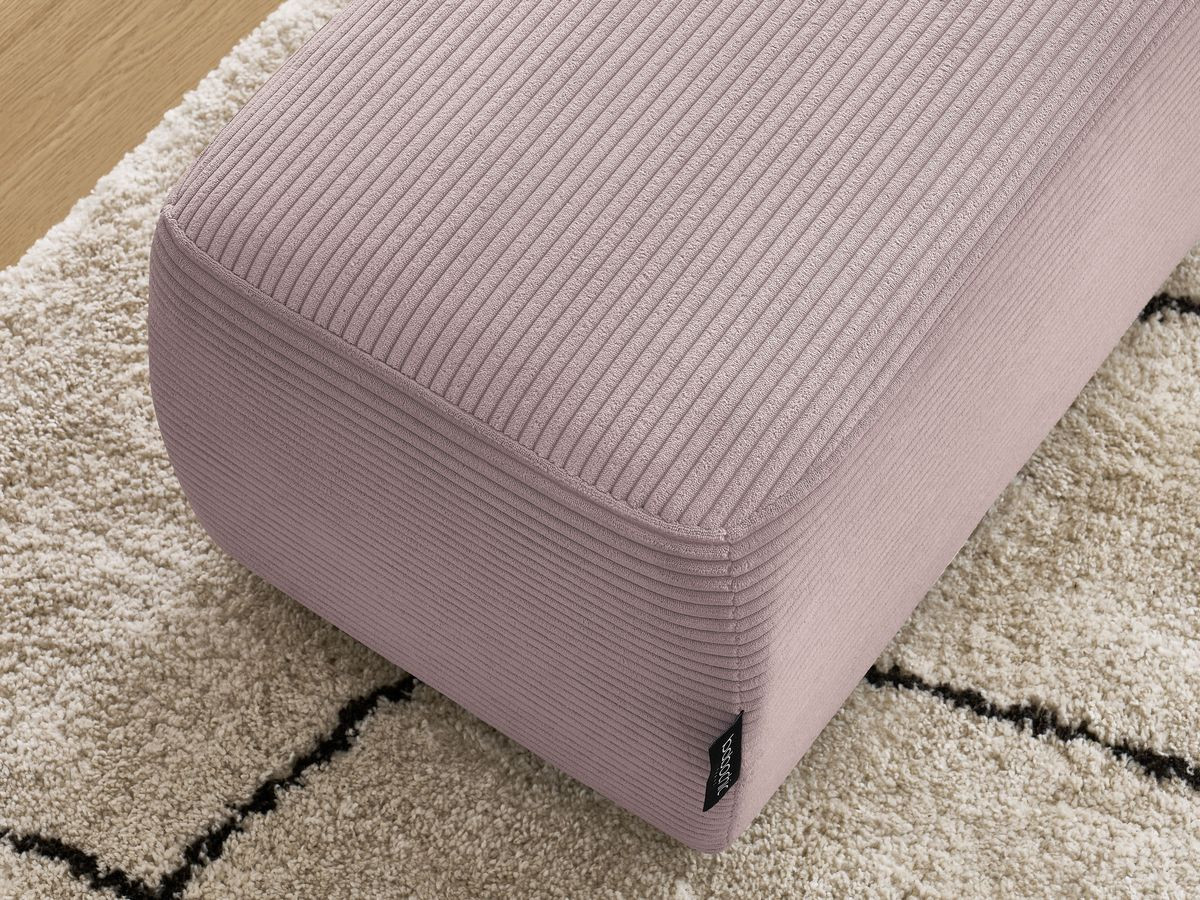 Bobochic Atilla Pouf Cordsamt Violett