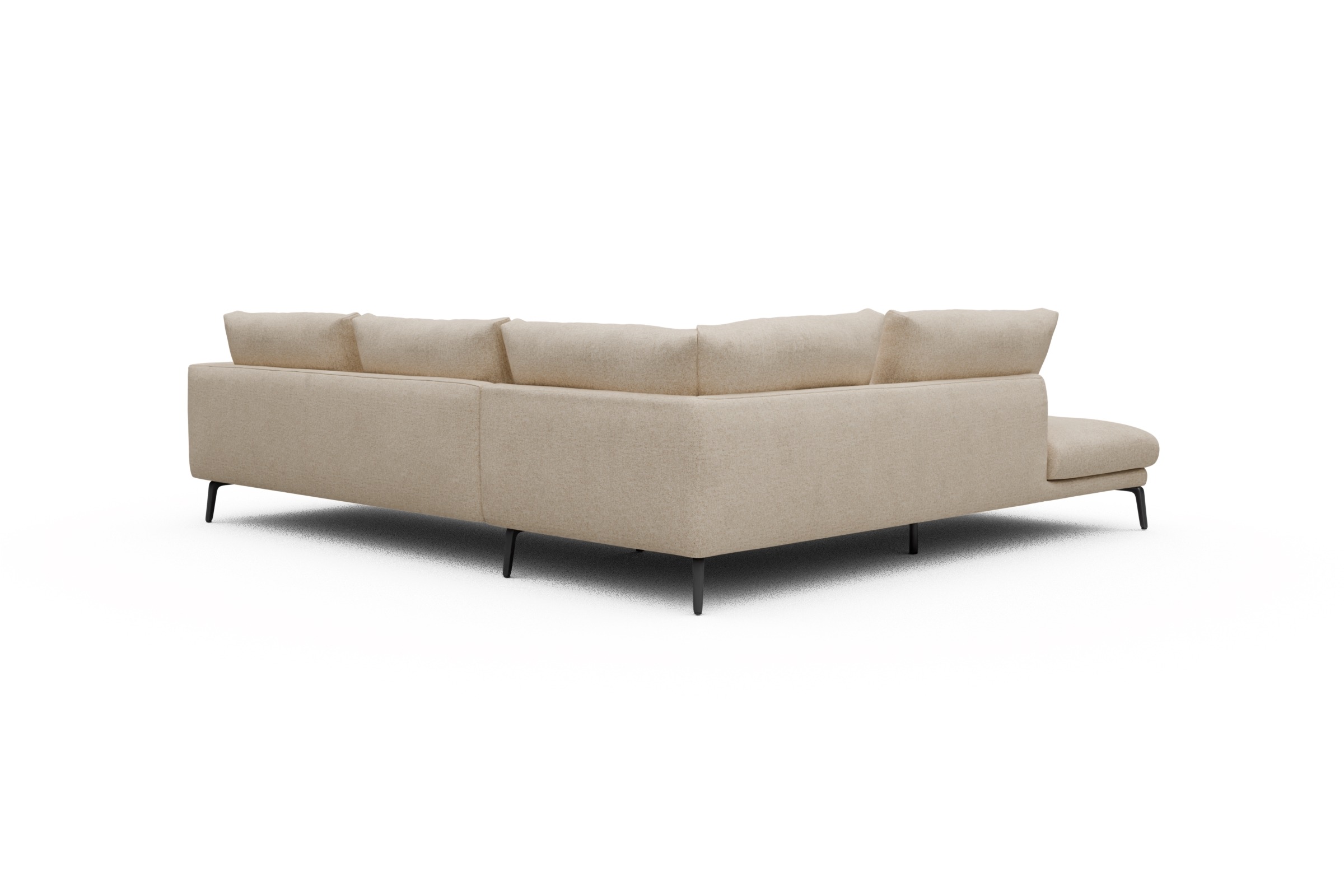Ecksofa Karl Relax-Ecke links mit 2,5-Sitzer Casone-Natural-Beige