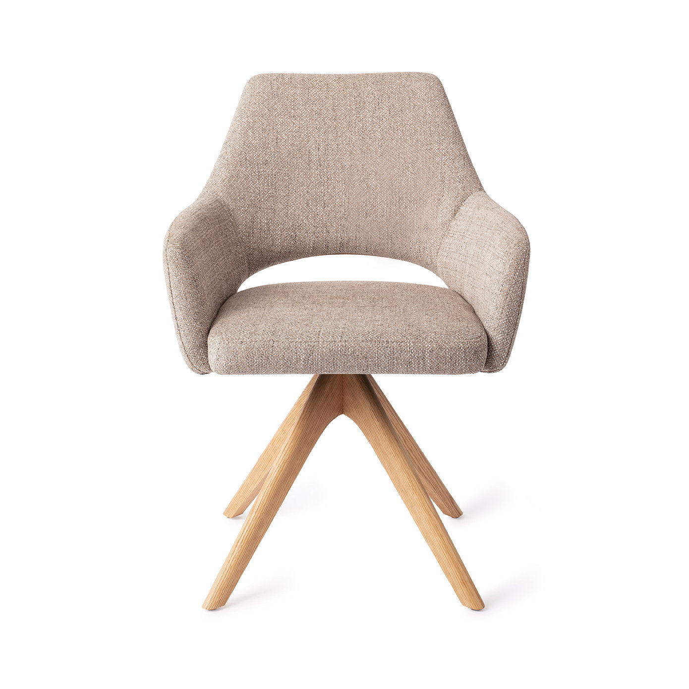 Jesper Home Esszimmerstuhl Yanai Biscuit Beach Revolve Eiche Natur