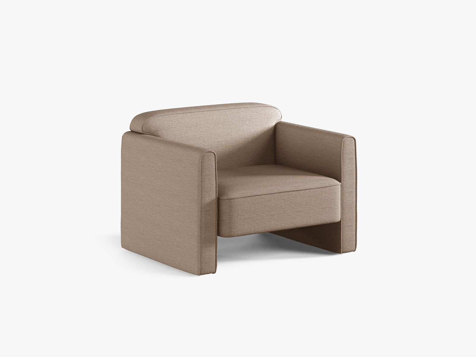 Micadoni Sessel Abby Strukturierter Stoff Heritage Dunkelbeige