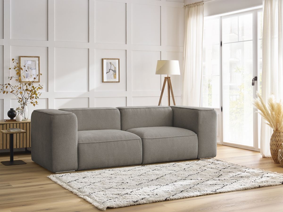 Bobochic Zephyr Sofa 2-Sitzer Strukturstoff Taupe