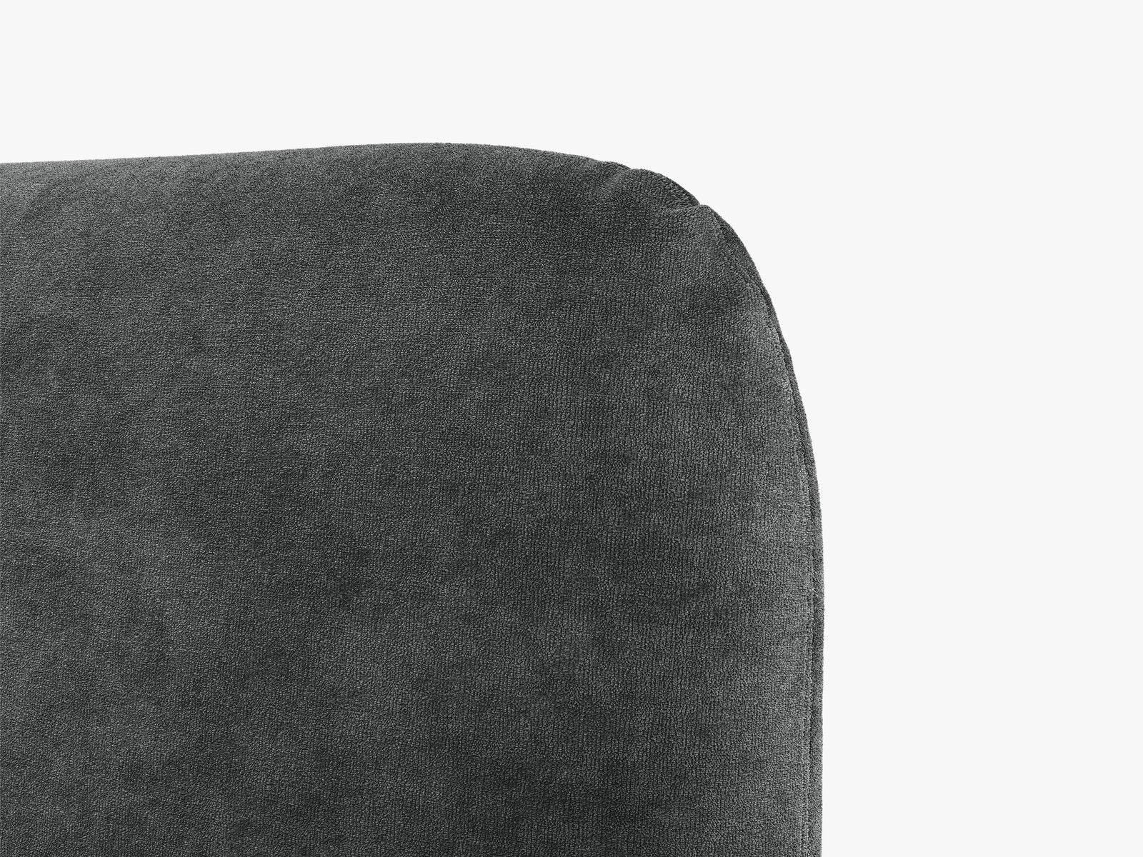 Micadoni Vera Bett mit Kopfteil Chenille Perfect Harmony Dunkelgrau 140x200