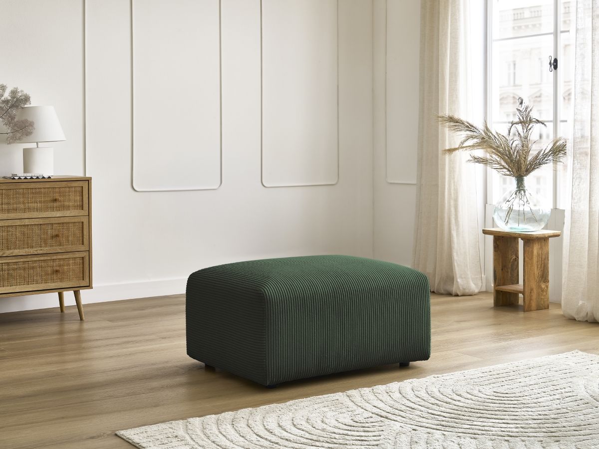 Bobochic Tina Pouf Cordsamt Grün