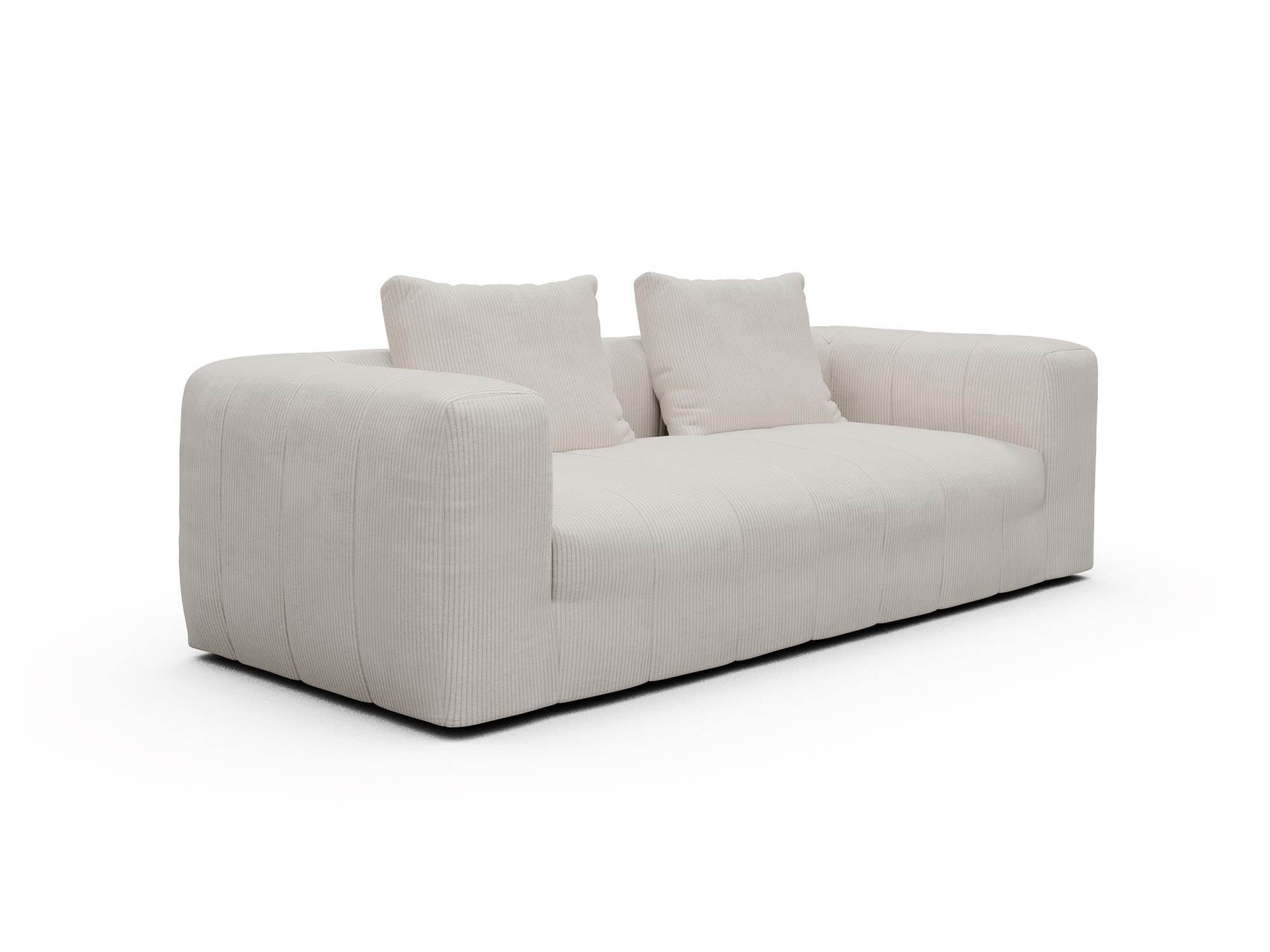 Hugo 3-Sitzer Corduroy-Ivory moebelfaktor
