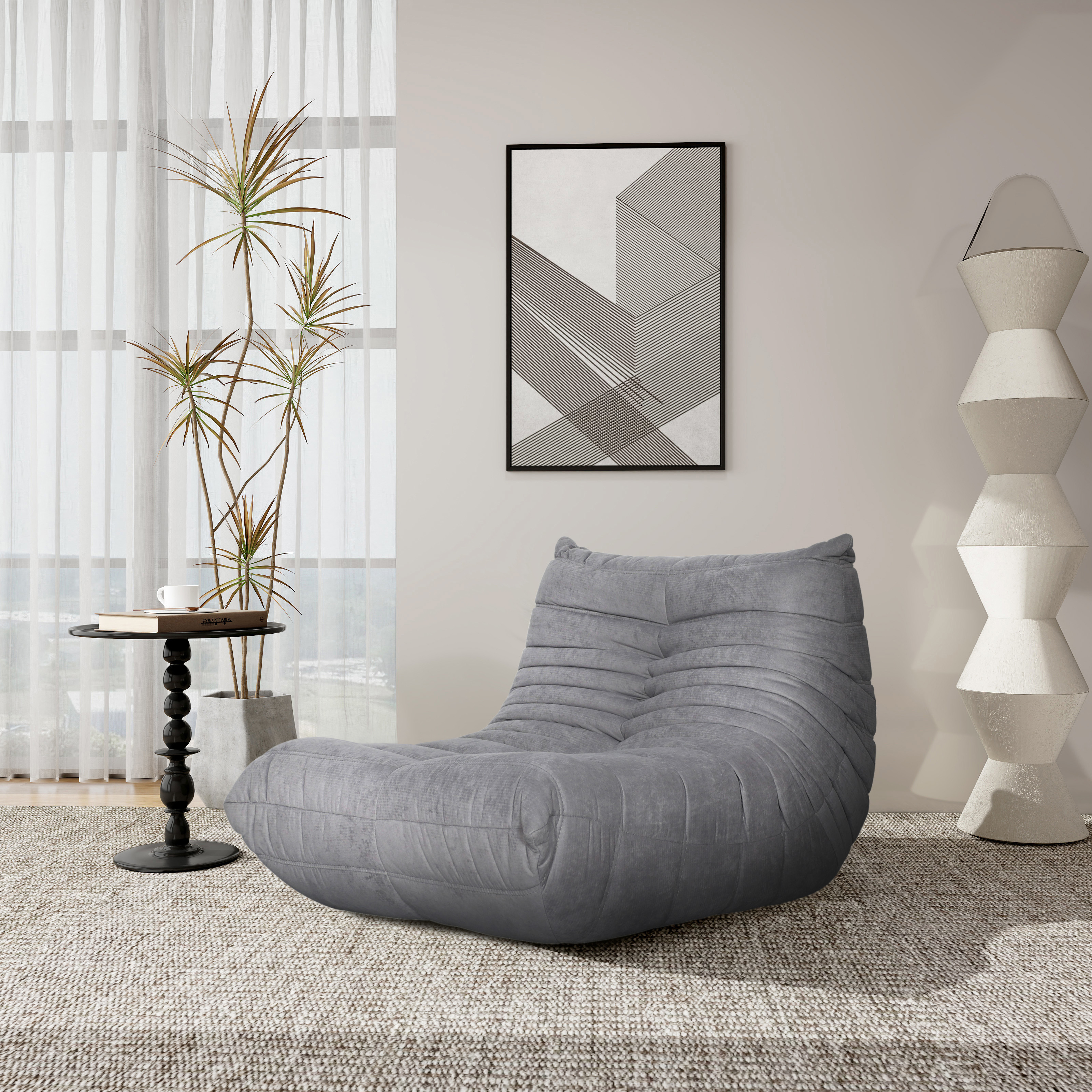 Livin Hill Lounge Sessel Nua Grau N23-11