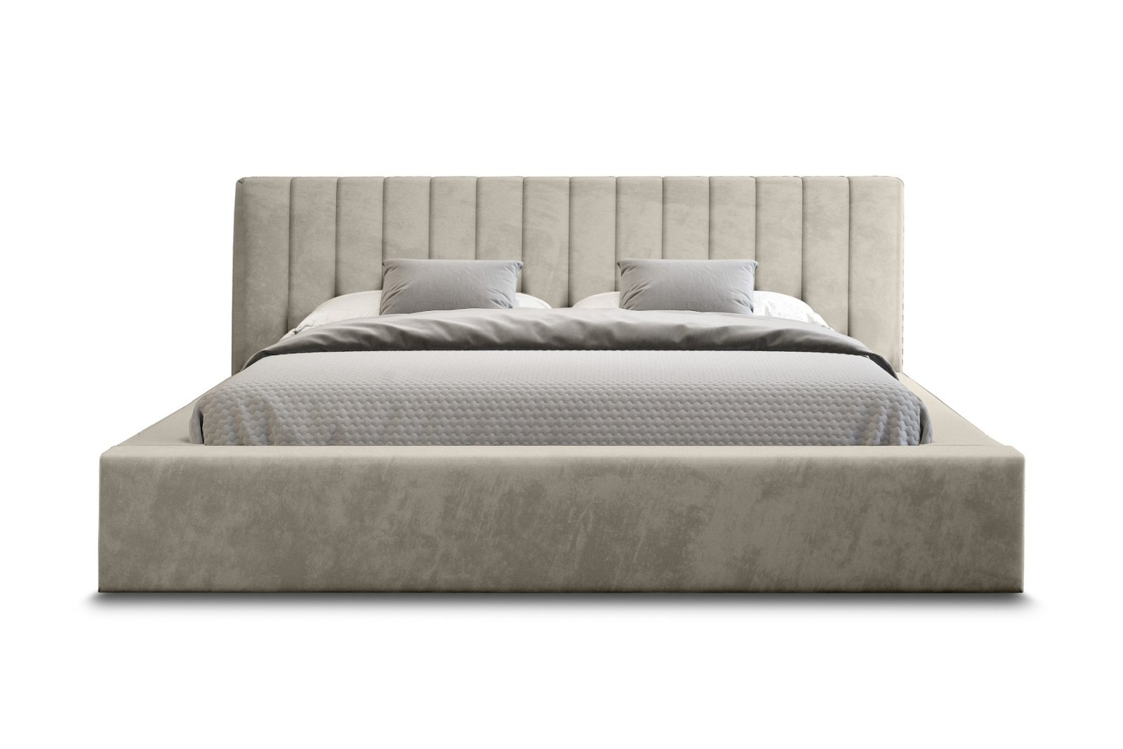 Polsterbett Carno Chenille 140x200 mit Metallrahmen Ditra-New 03