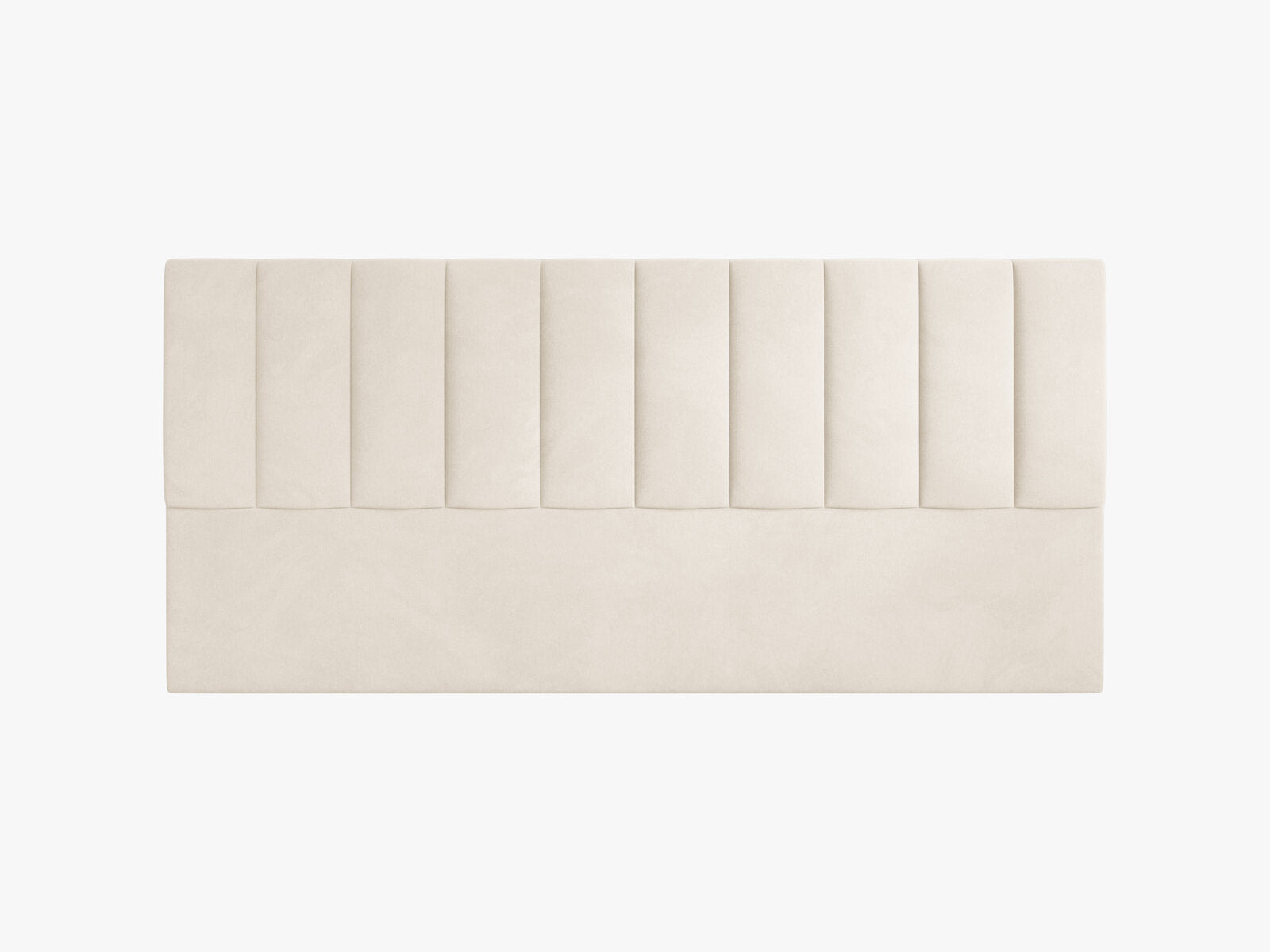 Micadoni Marl Samtiger Kopfteil 140 cm (H 95 cm) Samt Magic Velvet Elfenbein 200x95