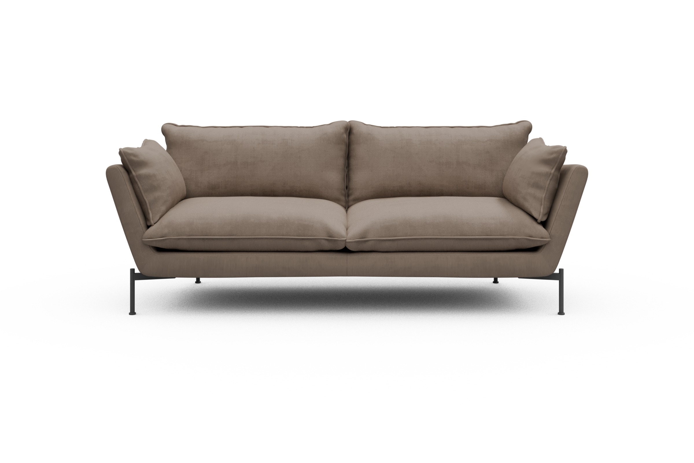 Skandi Home Sofa Anton PREMIUM 3-Sitzer Cordufine-Beige moebelfaktor