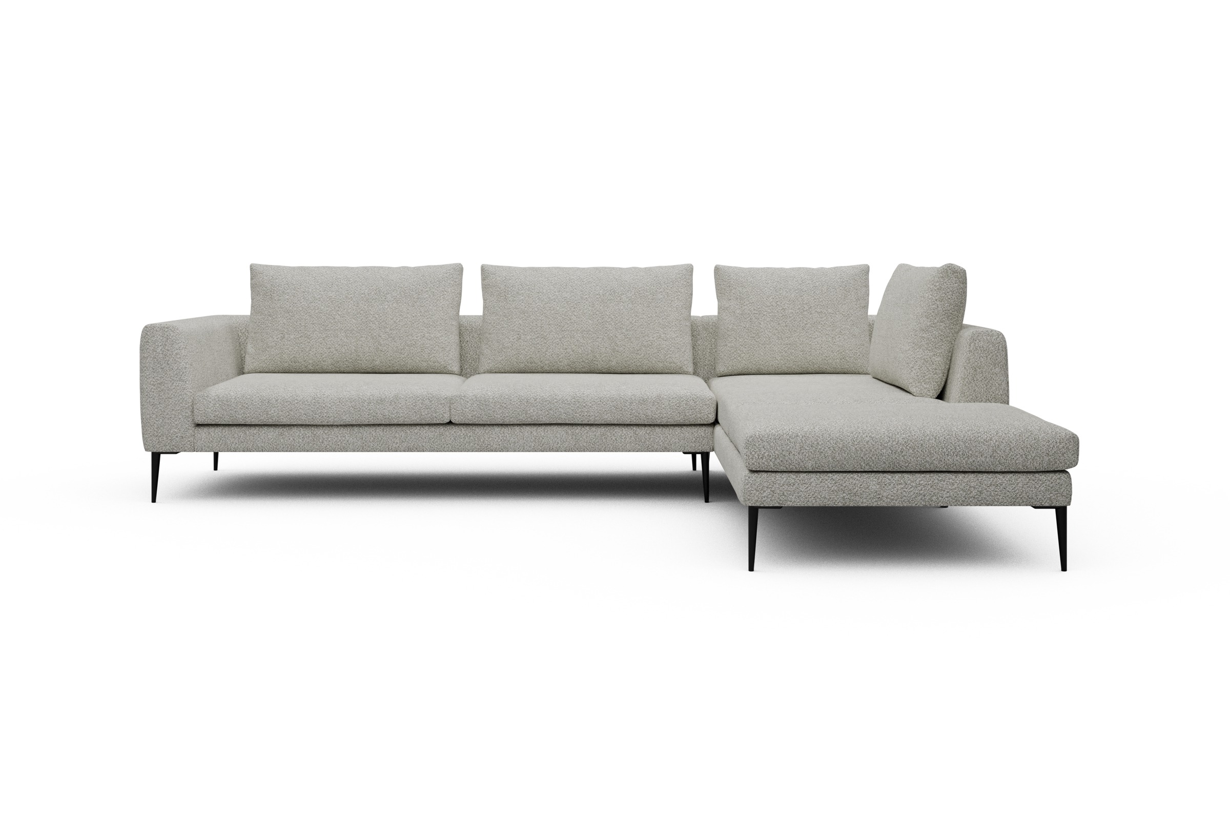 Skandi Home Ecksofa Paul Relax-Ecke links mit 3-Sitzer Vanora-Warm-Sand moebelfaktor