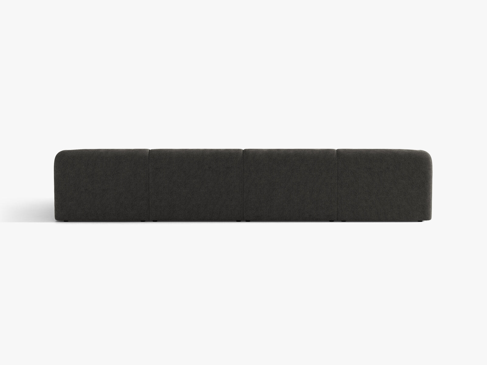 Micadoni Panorama-Sofa Miley 5-Sitzer Chenille Eden Dunkelgrau
