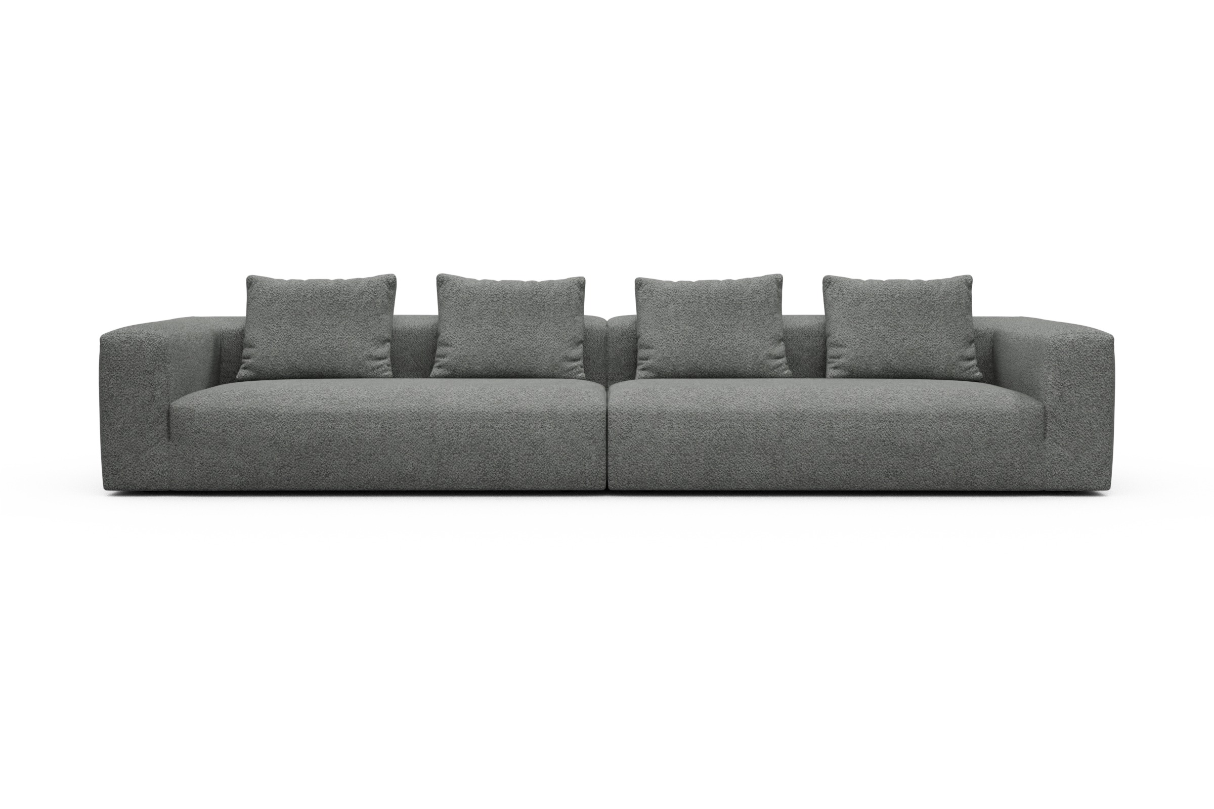 Skandi Home Modulares XXL Sofa Fred 5-Sitzer Vanora-Warm-Grey moebelfaktor