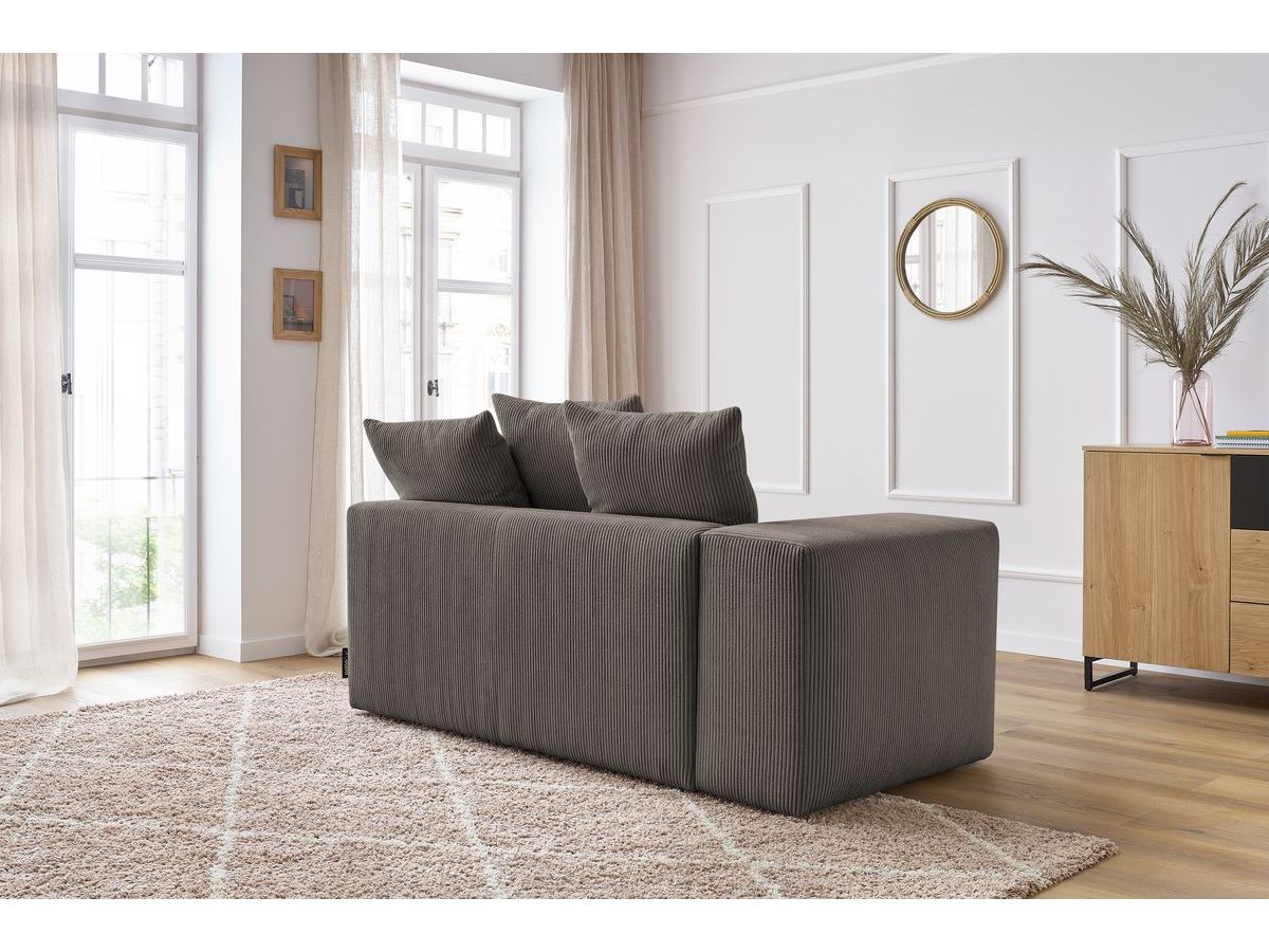 Bobochic Voltaire Sofamodul 2-Sitzer 178 × 100 cm Cordsamt Taupe Ecke links