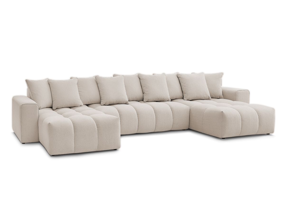 Bobochic Mont-blanc Wohnlandschaft Melange-Stoff Beige