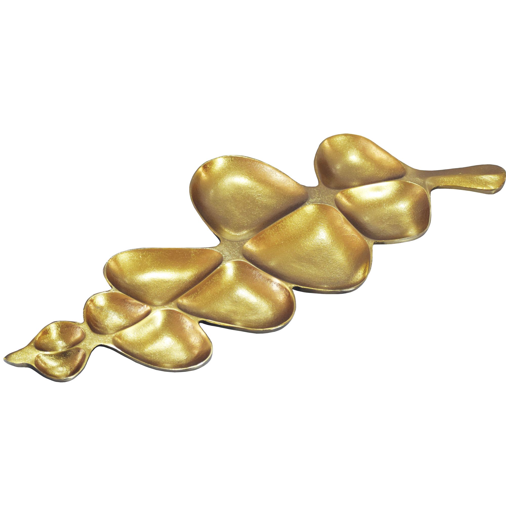 Dekoschale Rennebu Aluminium Gold 60,5 × 17,5 × 3 cm