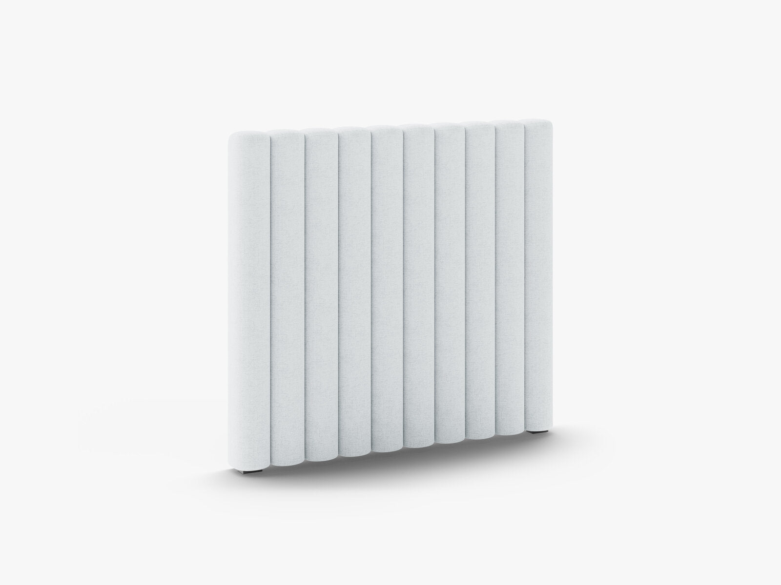 Micadoni Mistero Samtiger Kopfteil 80 cm Strukturierter Stoff Moly Hellgrau 100x95