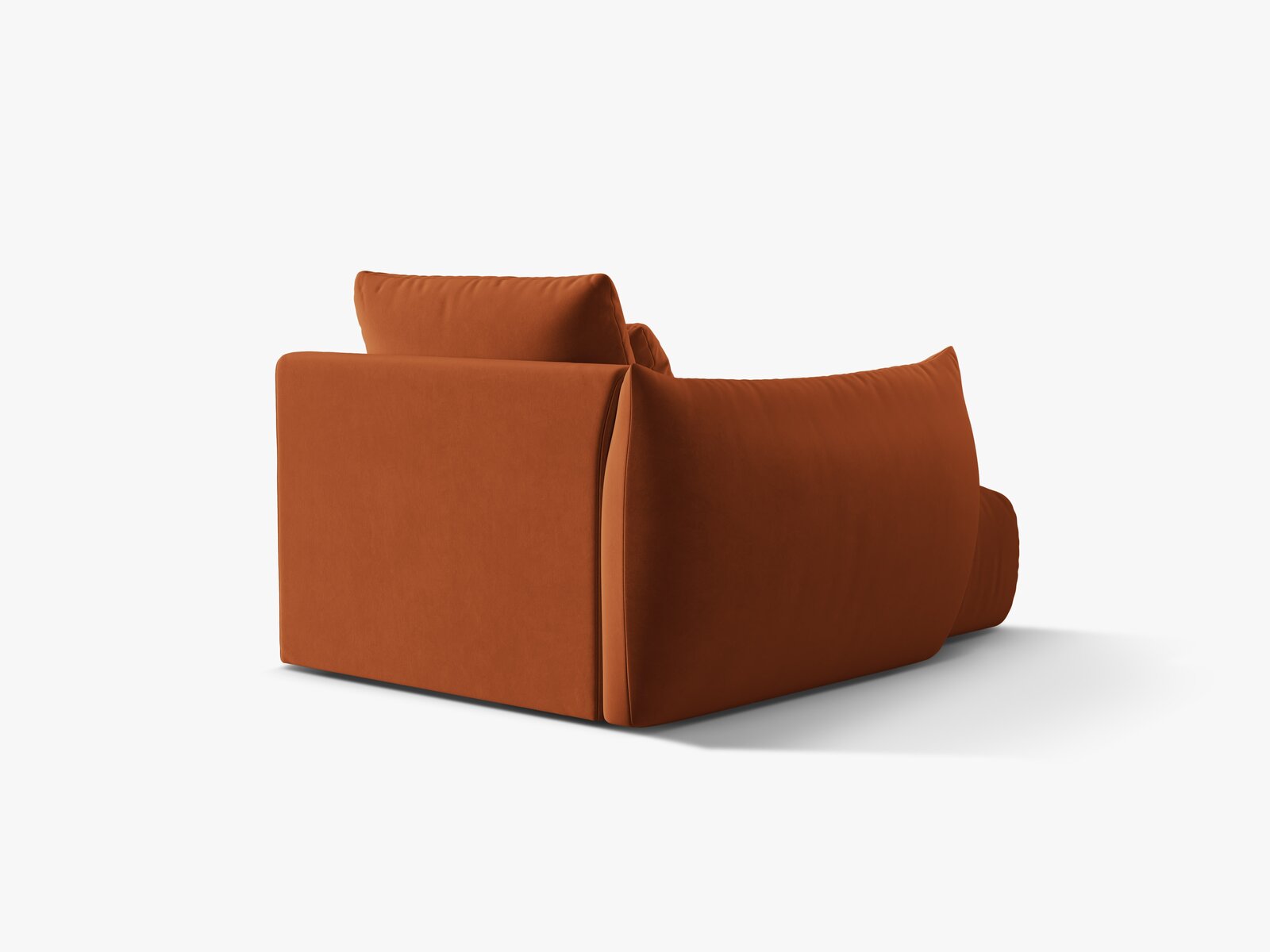 Micadoni Bloom Chaiselongue Links Samt Casino Terrakotta