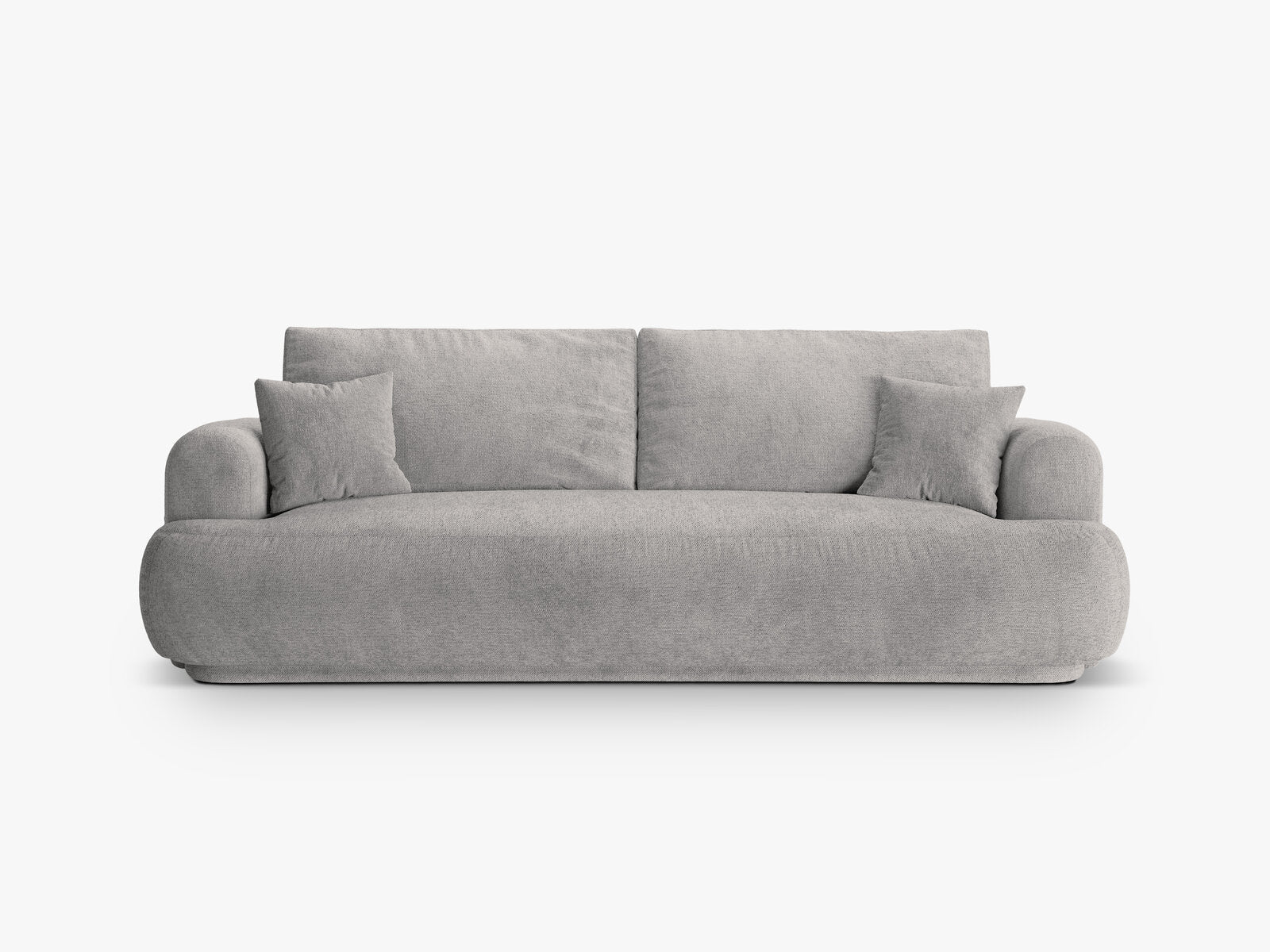 Micadoni Ella Sofa Mit Bettfunktion Und Stauraum Strukturierter Stoff Sorella Warmes Grau