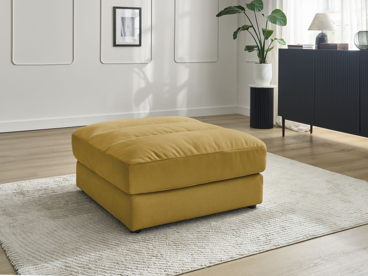 Bobochic Sierra Pouf Samt Gelb