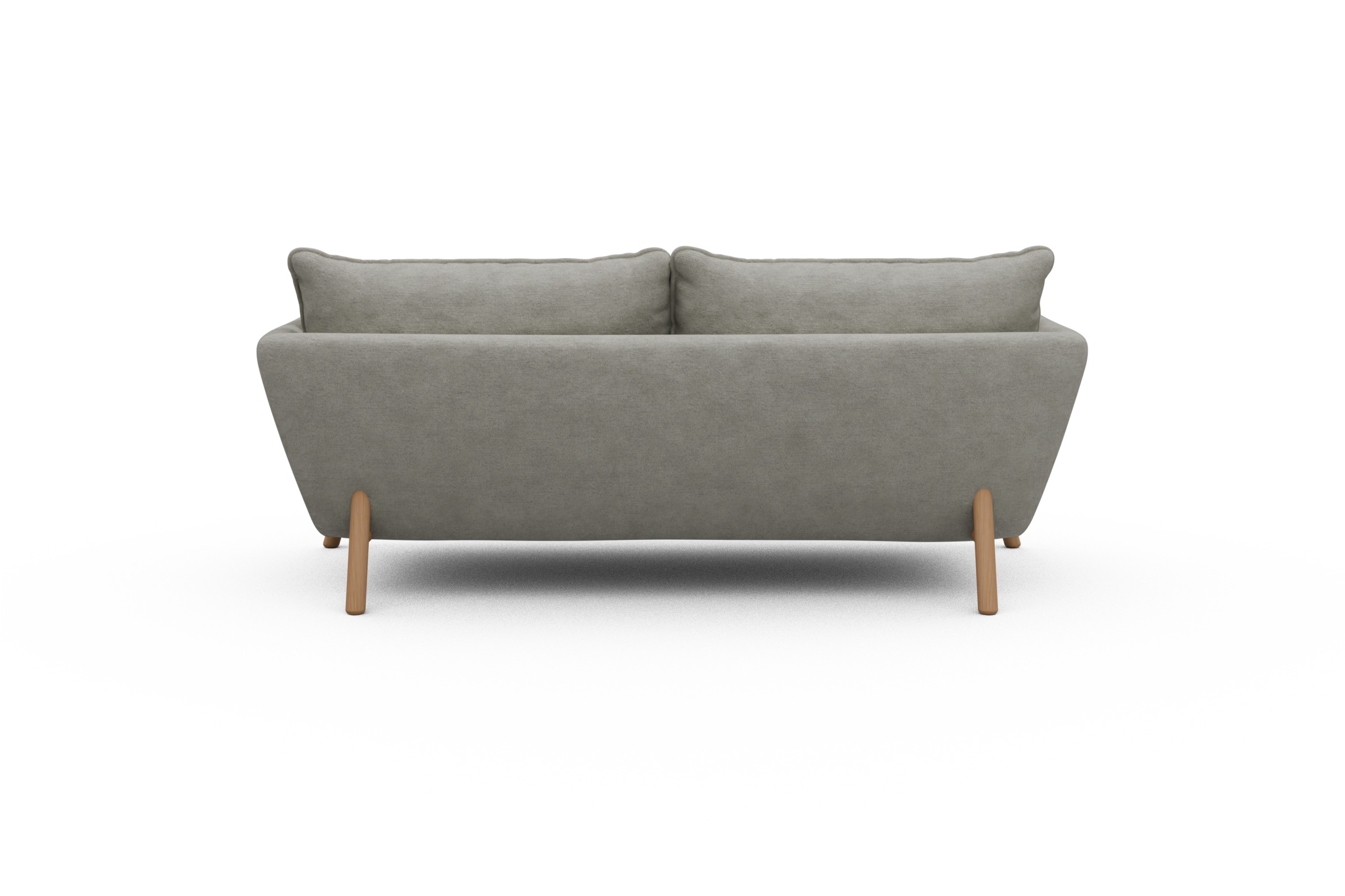 Sofa Emil PREMIUM 2-Sitzer Beinfarbe Eiche Natur Carreno-Moon-Stone-White