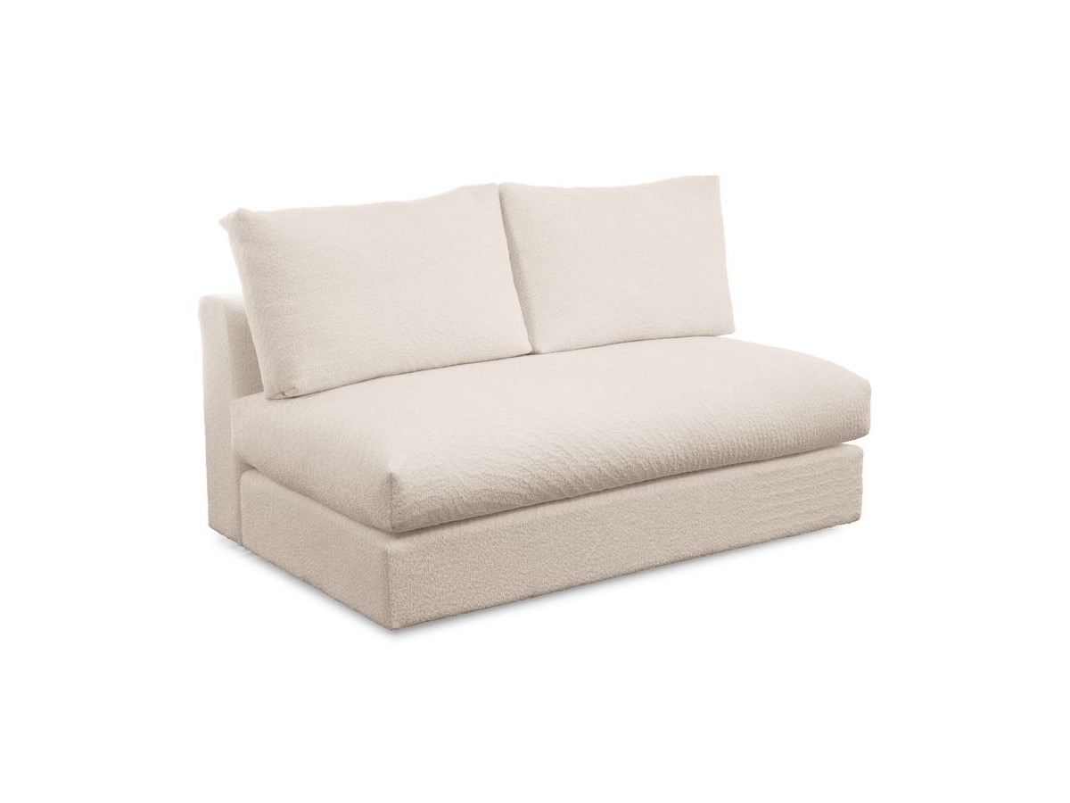 Bobochic Paris Sofamodul 2-Sitzer Bouclé-Stoff Beige
