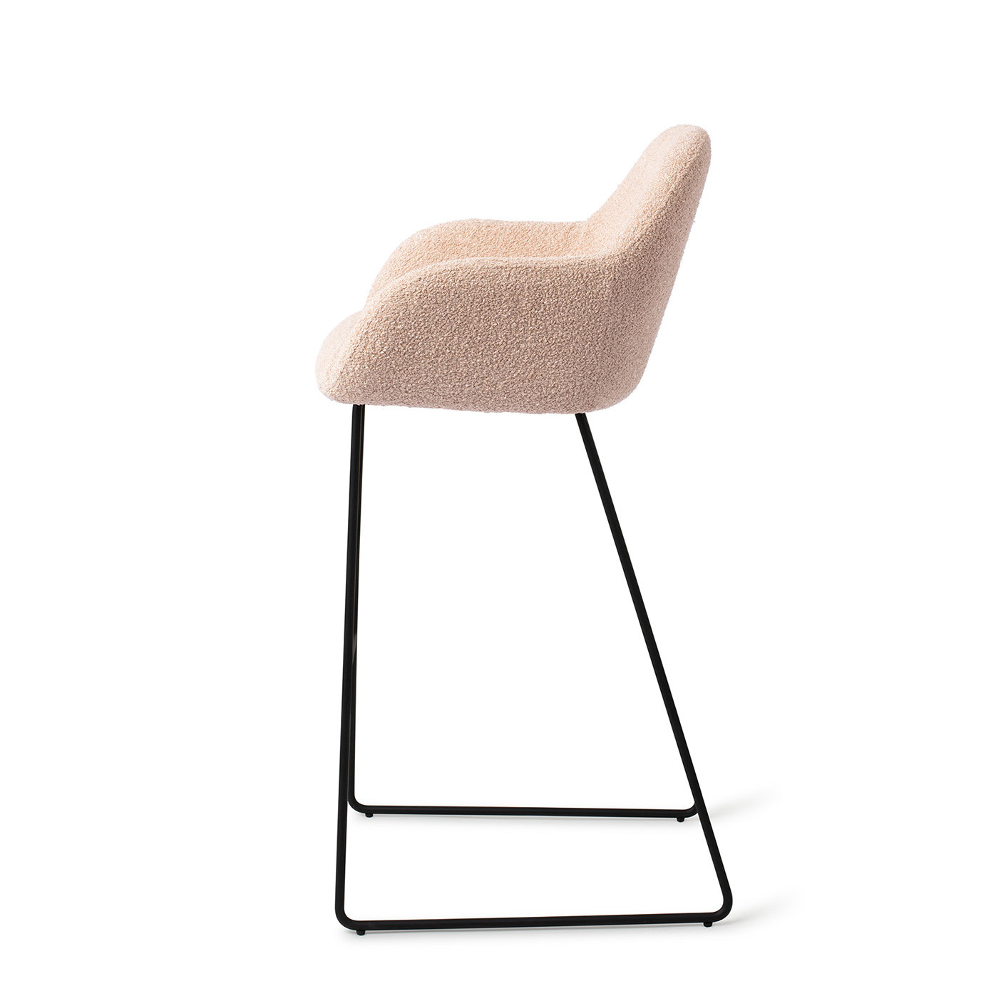Jesper Home Barhocker Kushi Flax Relax Slide Schwarz Barhöhe 75 cm