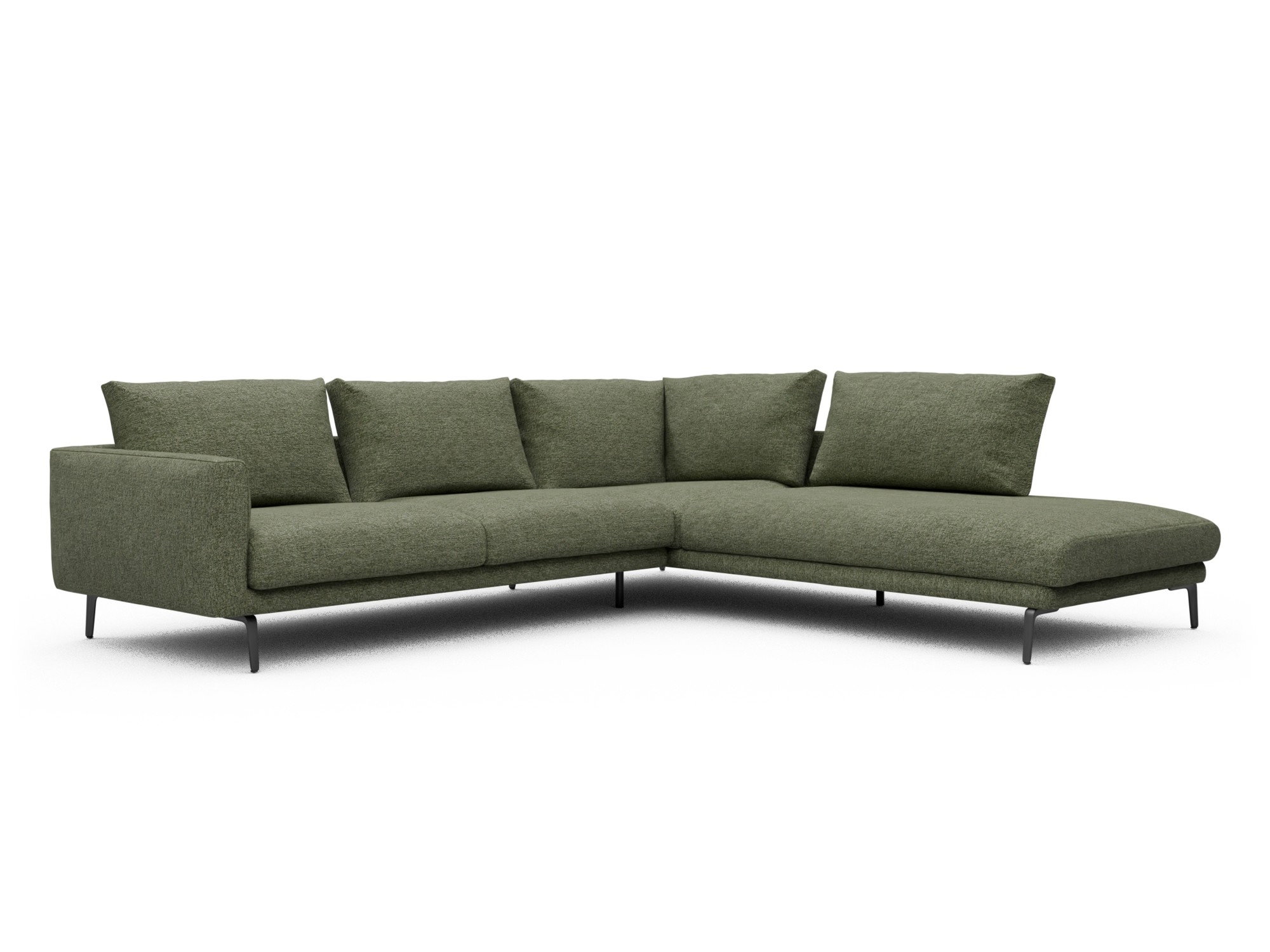 Skandi Home Ecksofa Karl Relax-Ecke rechts mit 2,5-Sitzer Carreno-Vivid-Green moebelfaktor