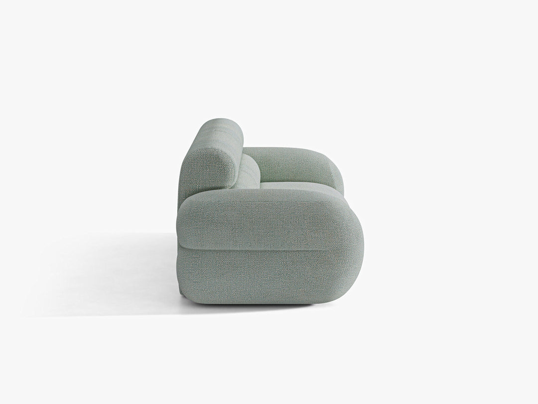 Micadoni Neo Sofa 3-Sitzer Chenille SILENCIO Gedämpftes Blau