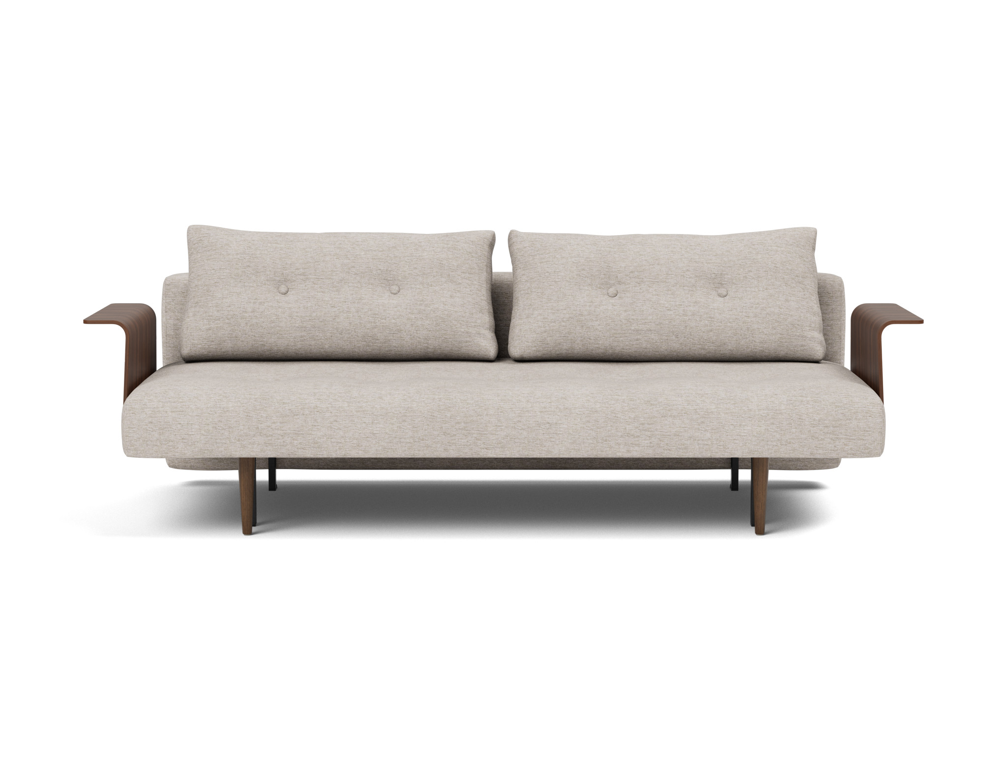 Schlafsofa Recast mit Armlehnen Chenille Yuveno 471-Sand