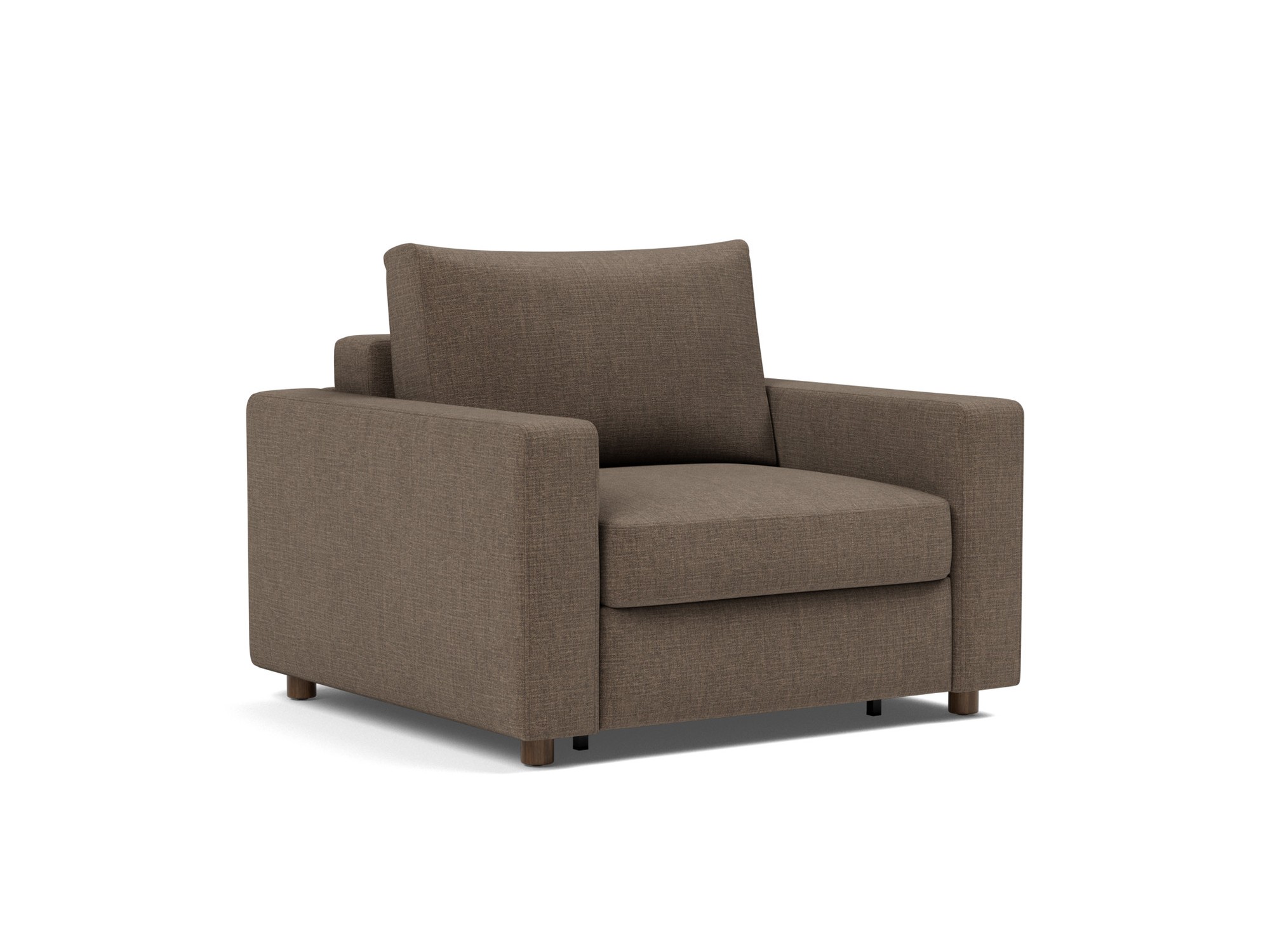 Schlafsessel Neah mit Standard-Armlehnen Chenille Esina 411-Cedar-Brown