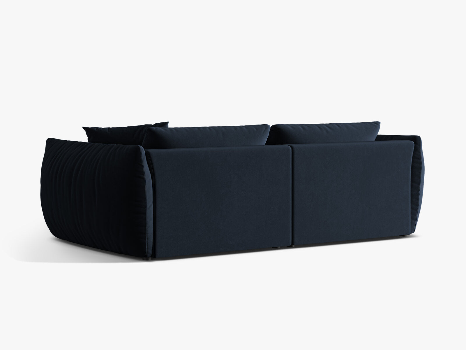 Micadoni Sofa Chris 4-Sitzer Samt Königsblau