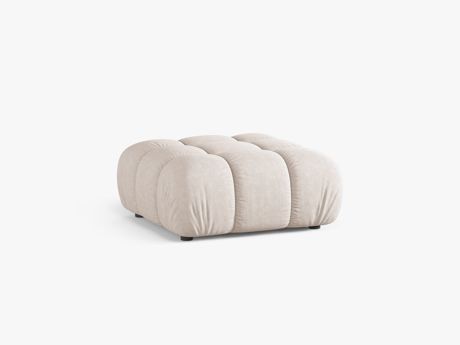 Micadoni Hocker Bellis Strukturierter Stoff Liberty Beige